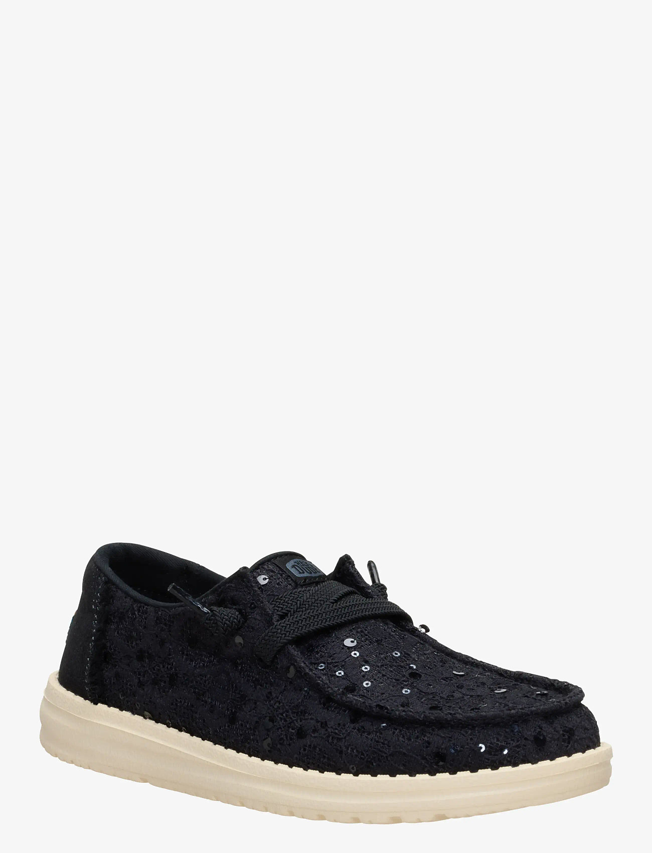 Hey Dude - WENDY SEQUIN - boat shoes - lace black - 0