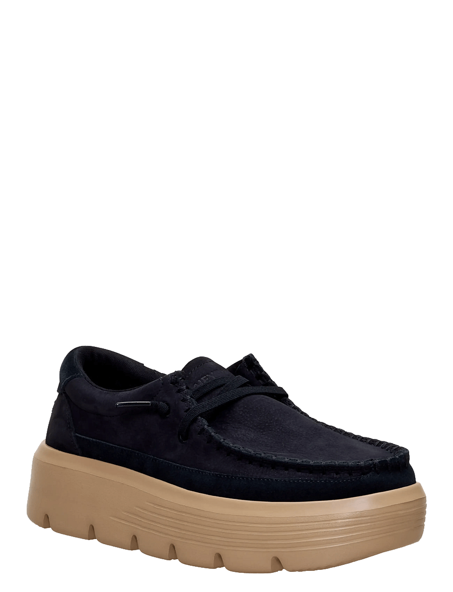 Hey Dude - Austin Edge Ox Nubuck - sejlersko - black - 0