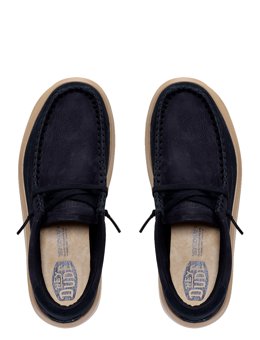 Hey Dude - Austin Edge Ox Nubuck - sejlersko - black - 1
