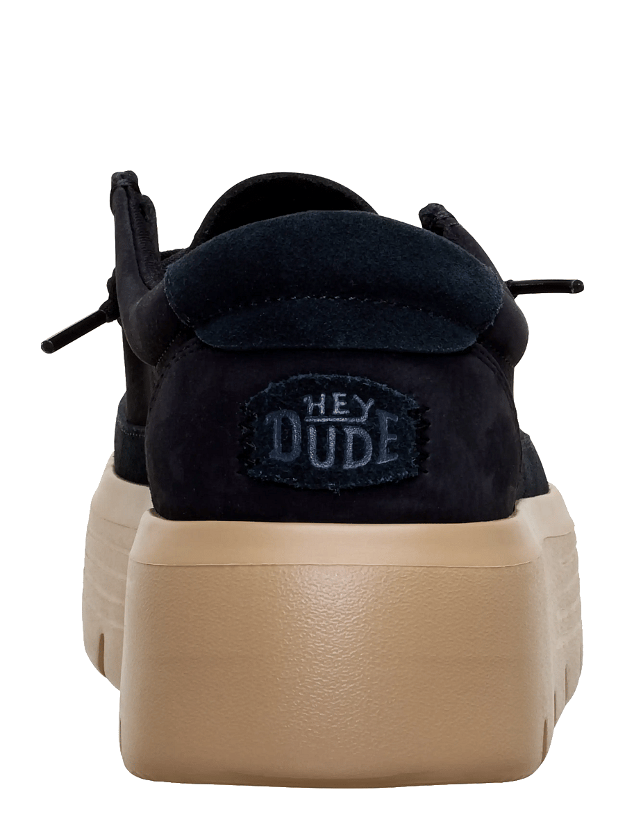 Hey Dude - Austin Edge Ox Nubuck - sejlersko - black - 2