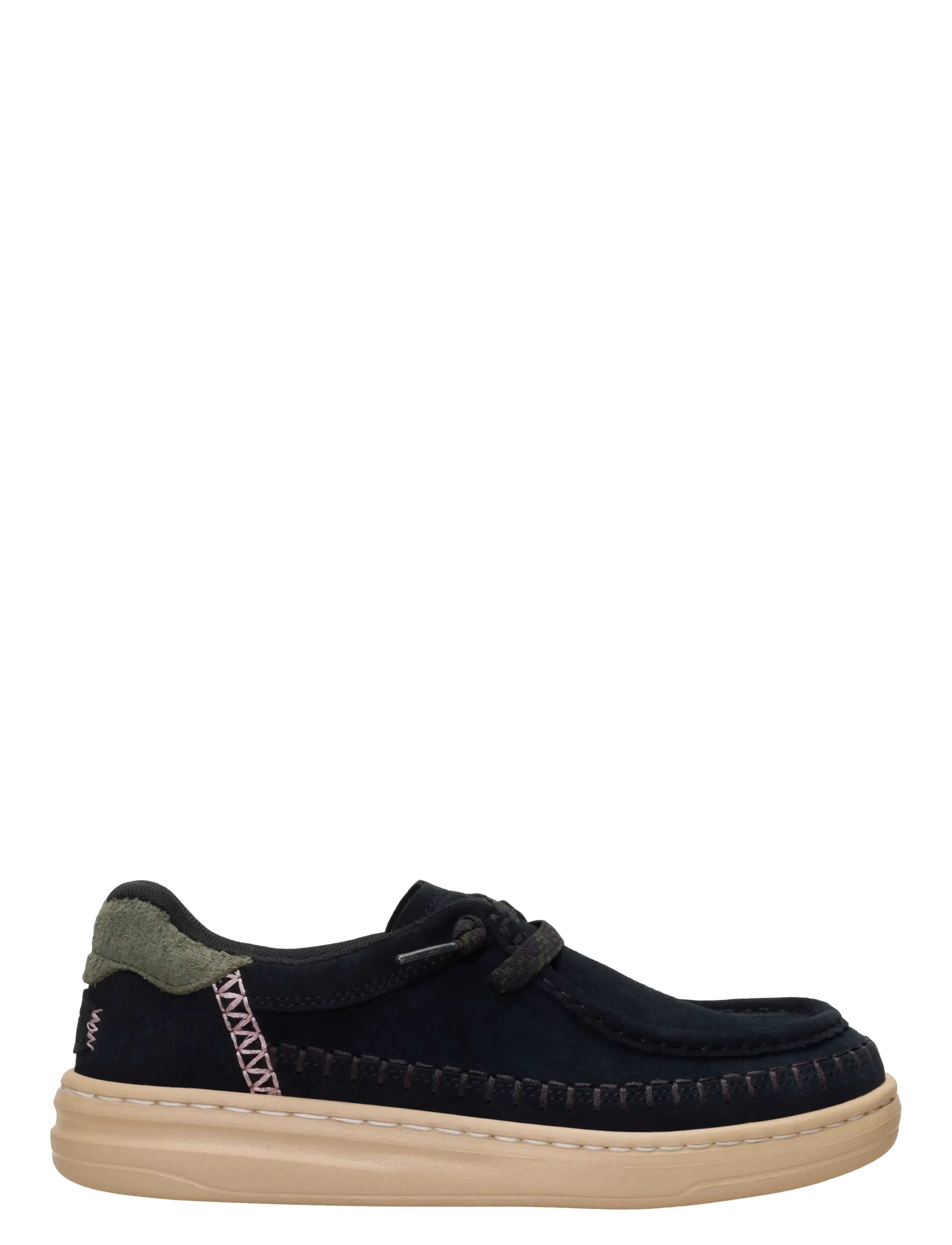 Hey Dude Harper Moc Crafted Suede, 39, Black, Sko > Laced Sko, Dame