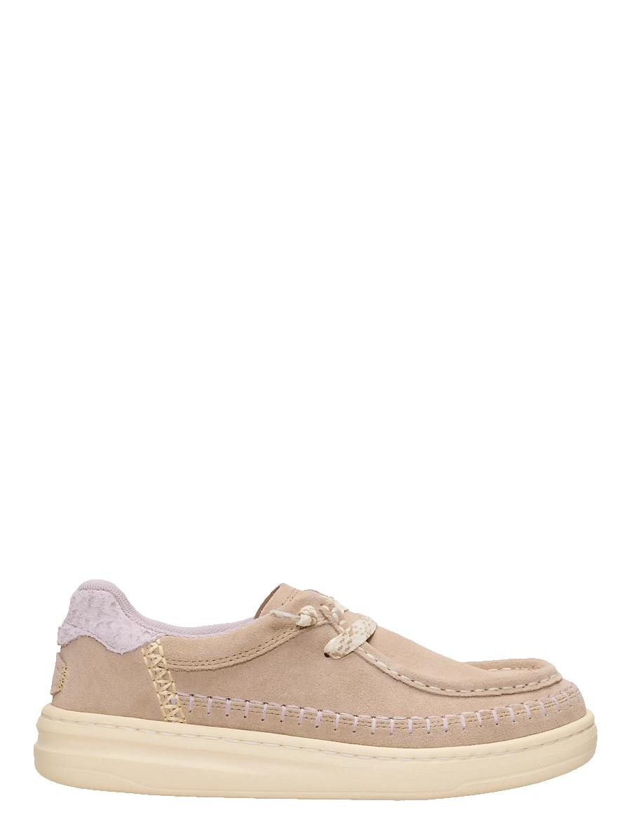 Hey Dude - Harper Moc Crafted Suede - madala säärega tossud - sesame - 0