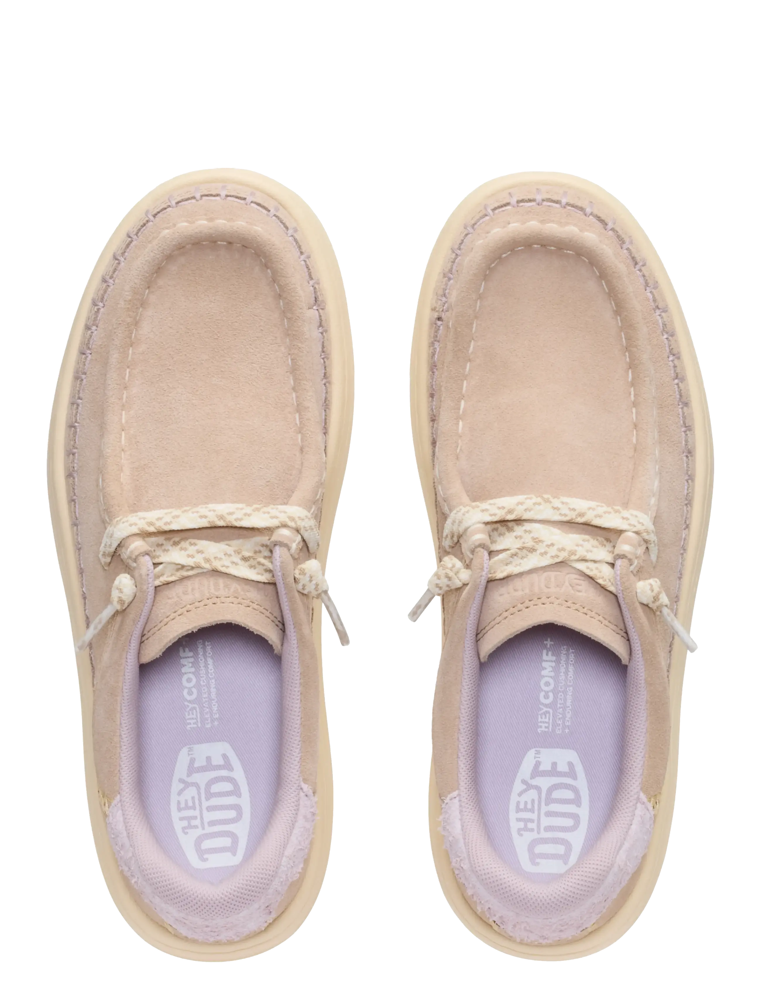 Hey Dude - Harper Moc Crafted Suede - madala säärega tossud - sesame - 2
