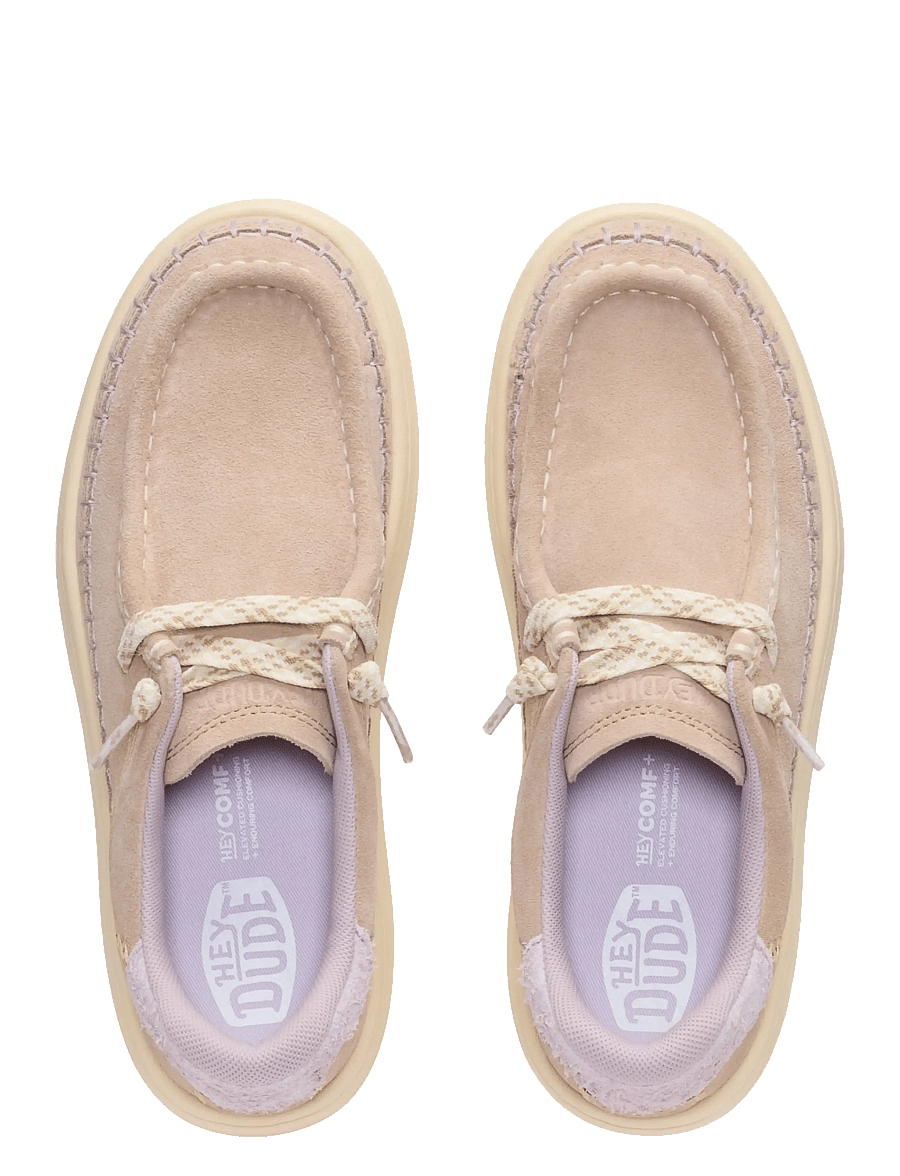 Hey Dude - Harper Moc Crafted Suede - madala säärega tossud - sesame - 2