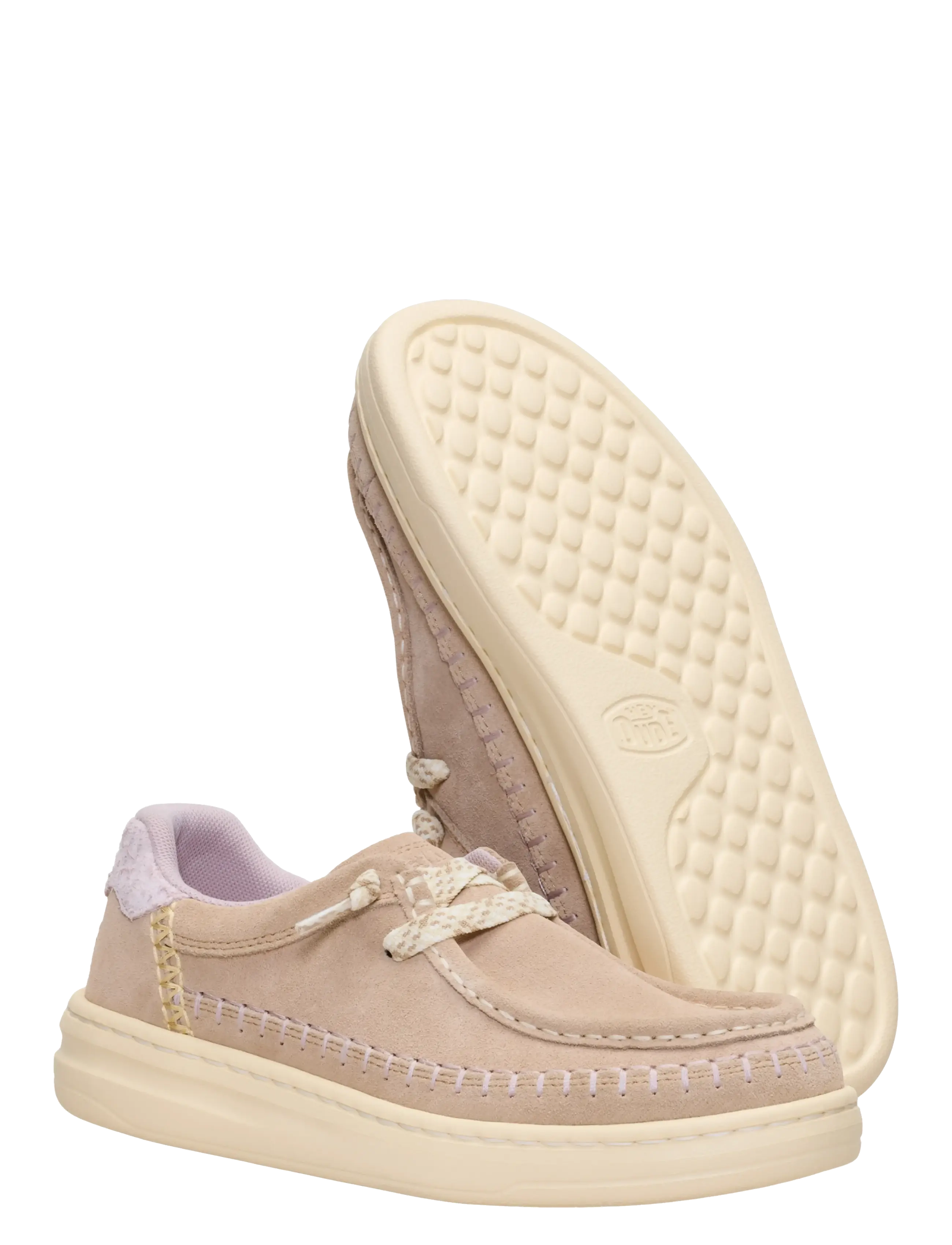 Hey Dude - Harper Moc Crafted Suede - madala säärega tossud - sesame - 3