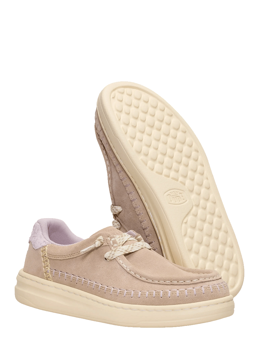 Hey Dude - Harper Moc Crafted Suede - madala säärega tossud - sesame - 3