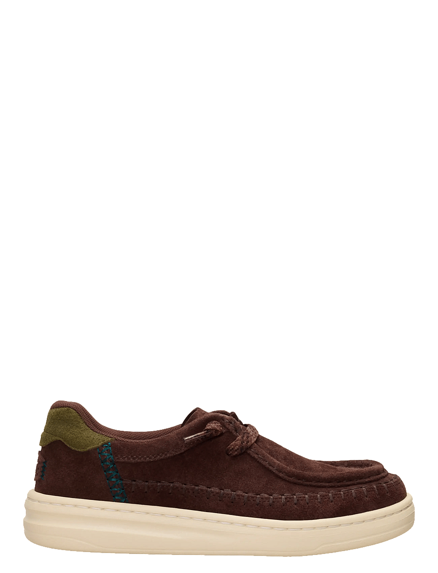 Hey Dude - Harper Moc Crafted Suede - madala säärega tossud - shaved chocolate - 0