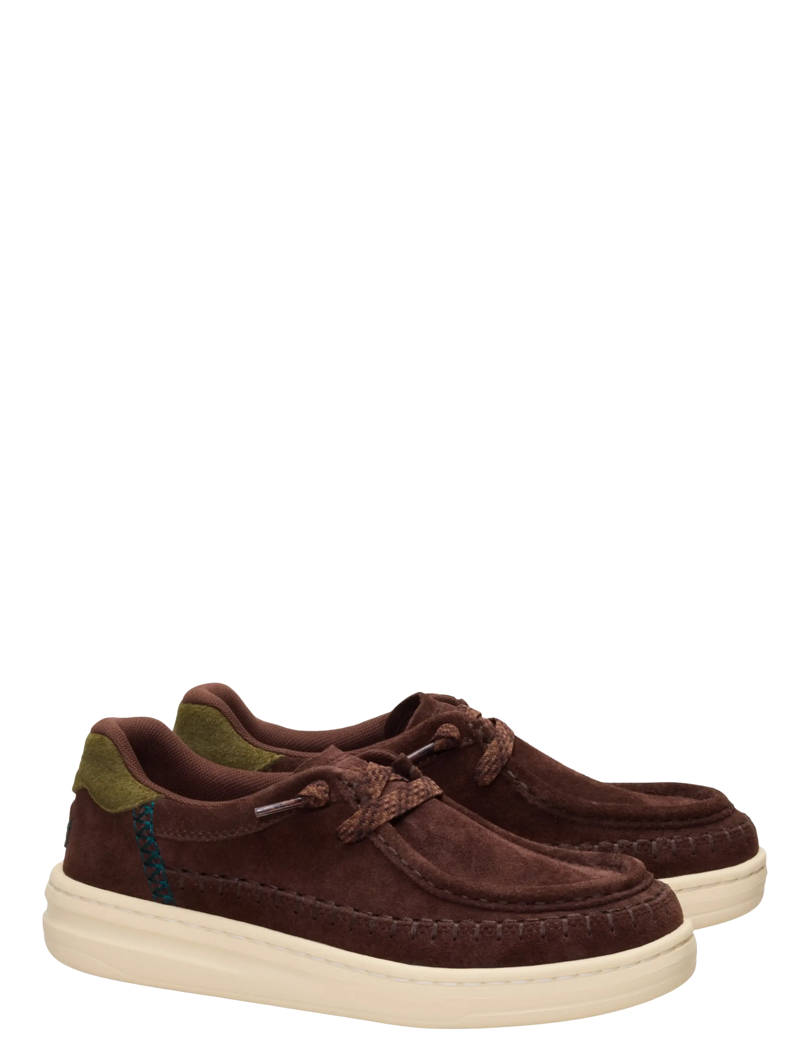 Hey Dude - Harper Moc Crafted Suede - madala säärega tossud - shaved chocolate - 1