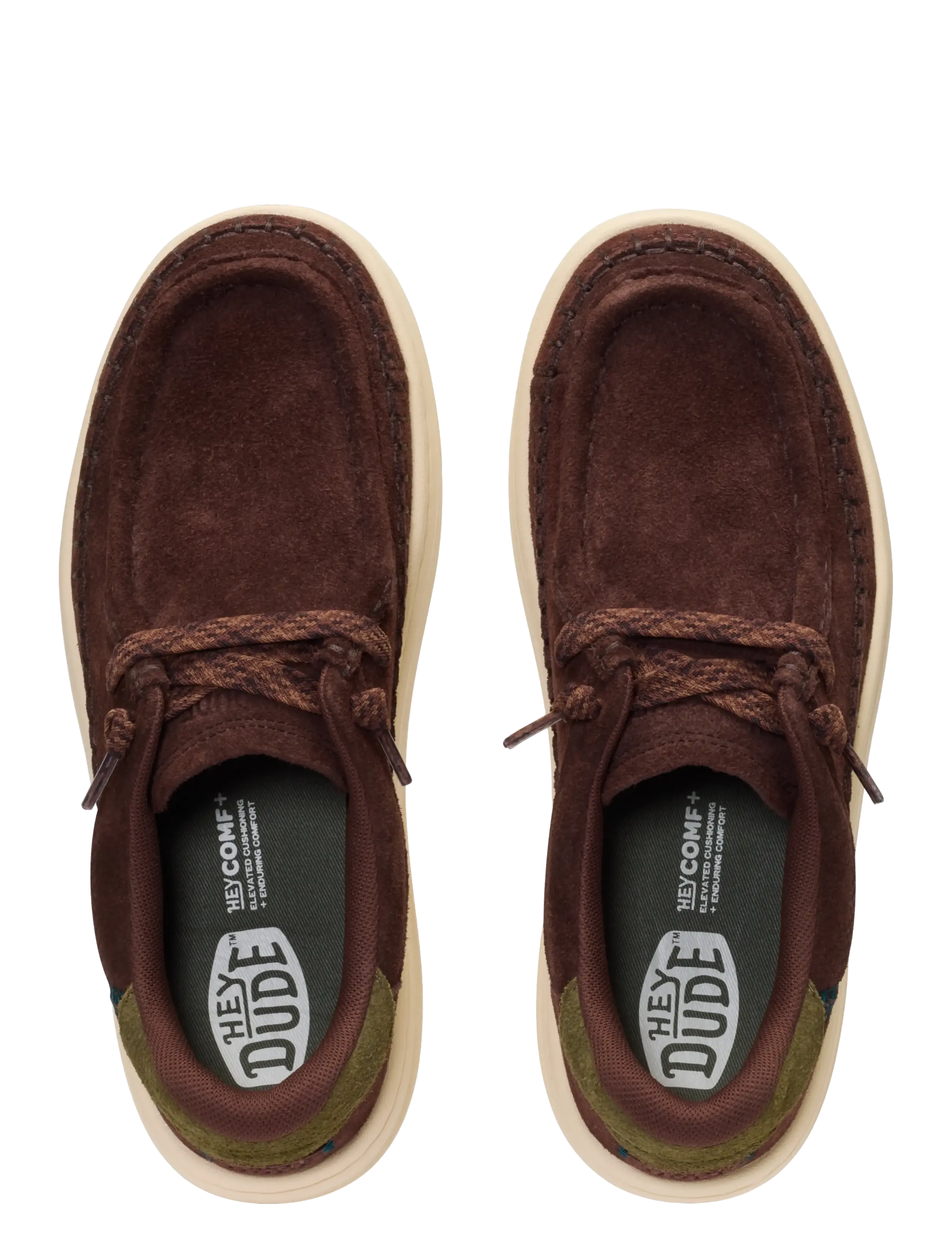 Hey Dude - Harper Moc Crafted Suede - madala säärega tossud - shaved chocolate - 2