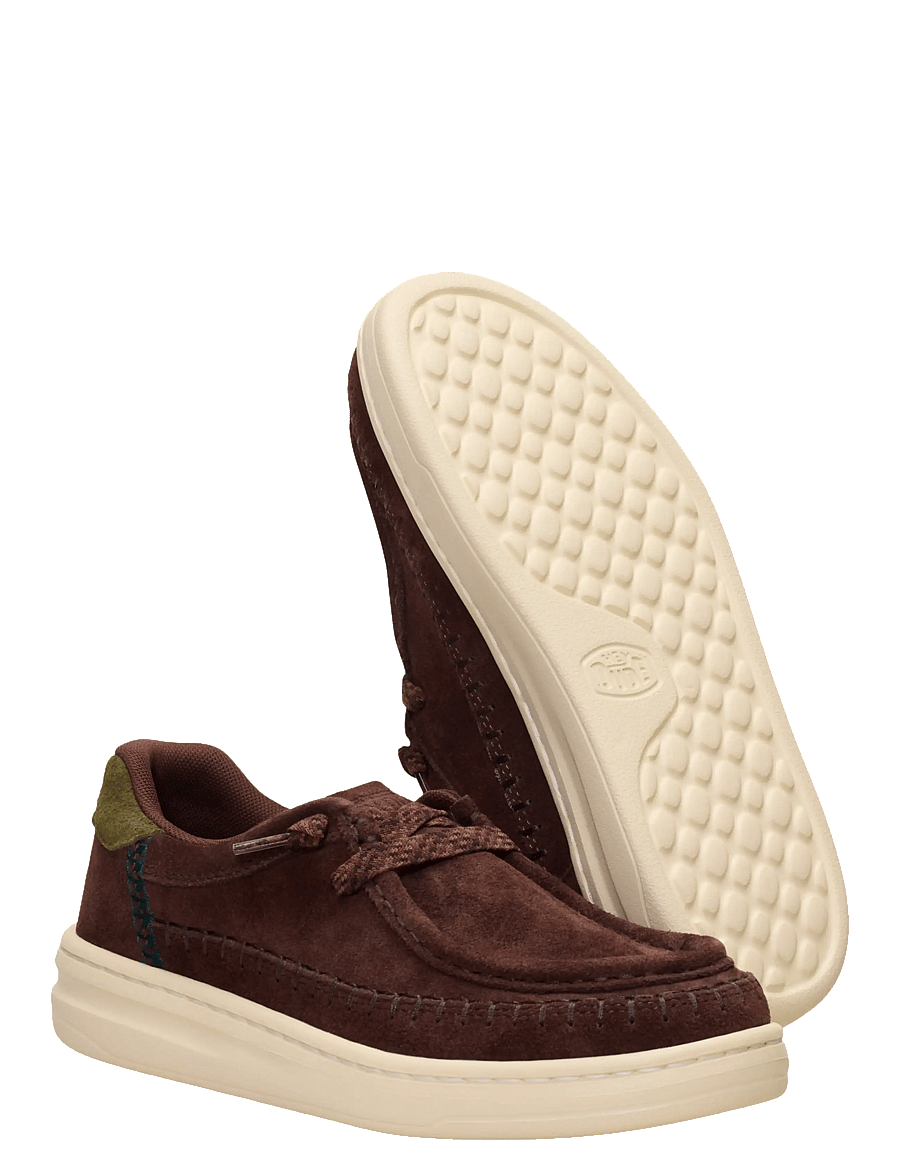 Hey Dude - Harper Moc Crafted Suede - madala säärega tossud - shaved chocolate - 3