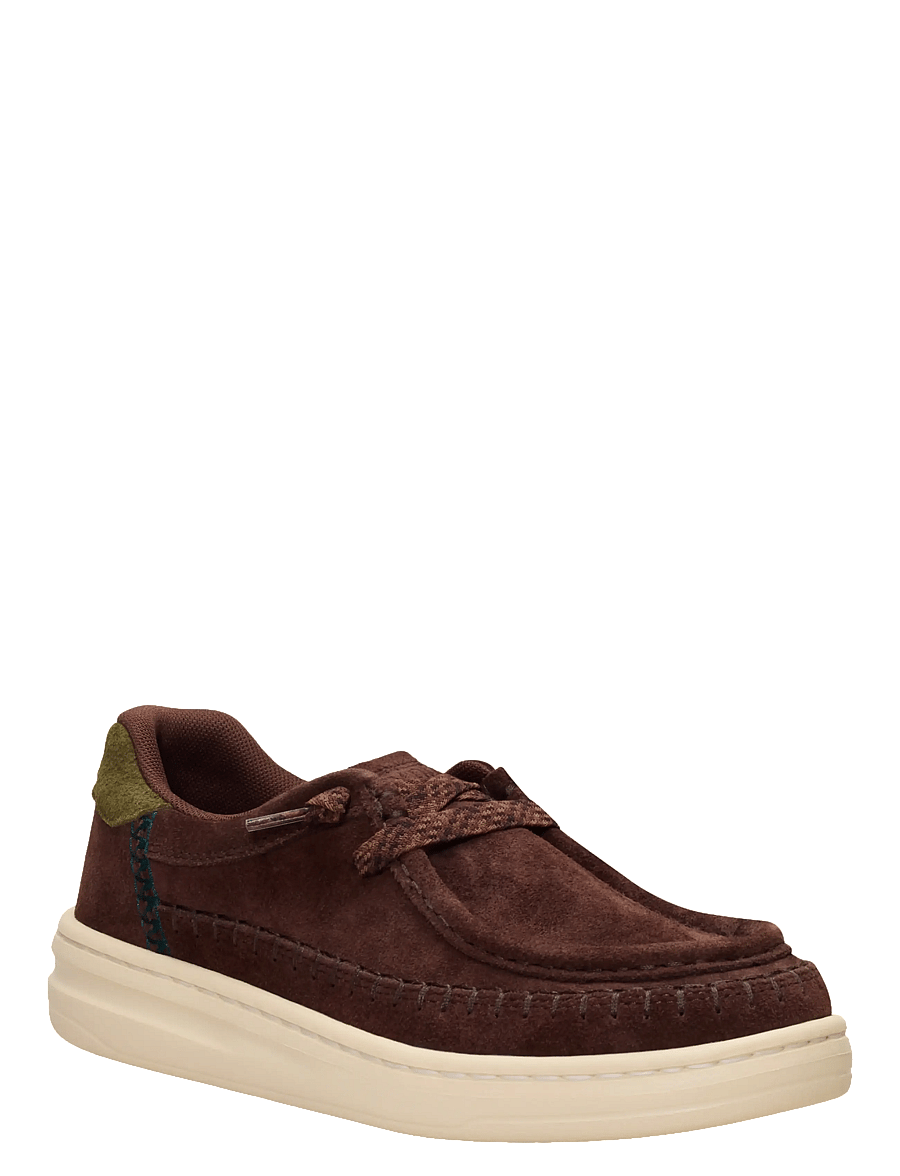 Hey Dude - Harper Moc Crafted Suede - madala säärega tossud - shaved chocolate - 4