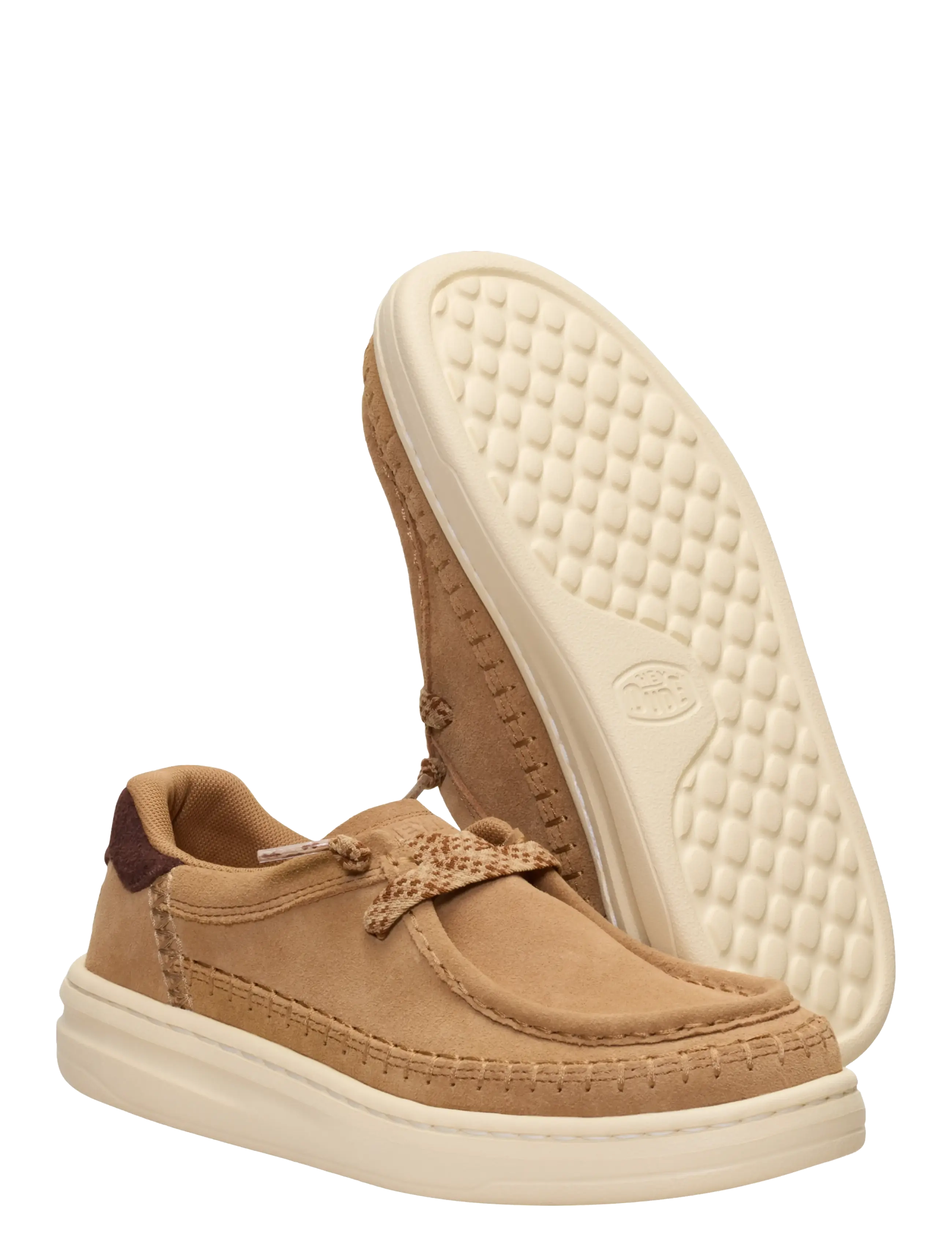 HEYDUDE Harper Moc Tillverkad Mocka Kvinno Tan Mokasiner Skor dam – bild 7