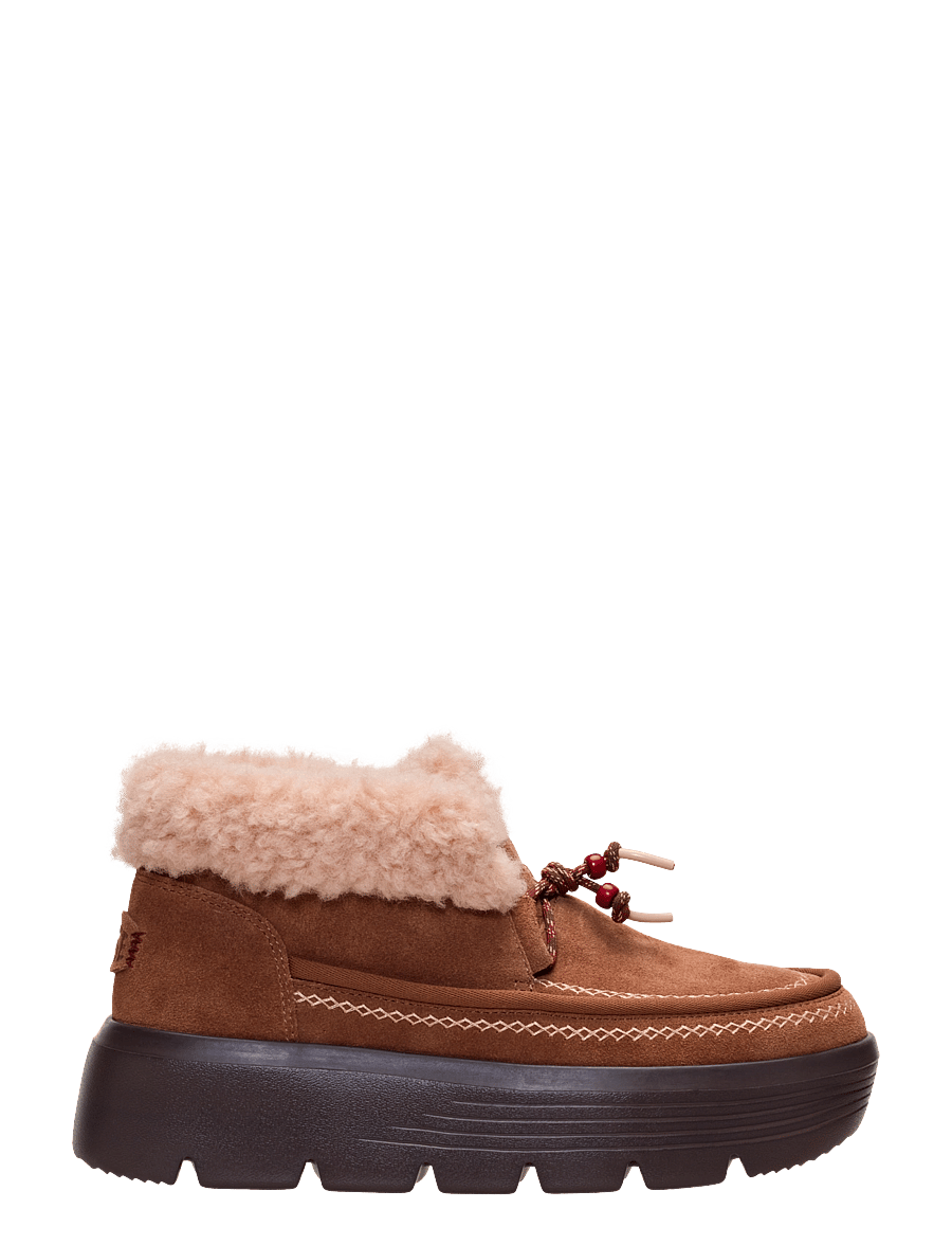 Hey Dude - Austin Edge Lounge Suede - teddy-stiefel - cognac - 0