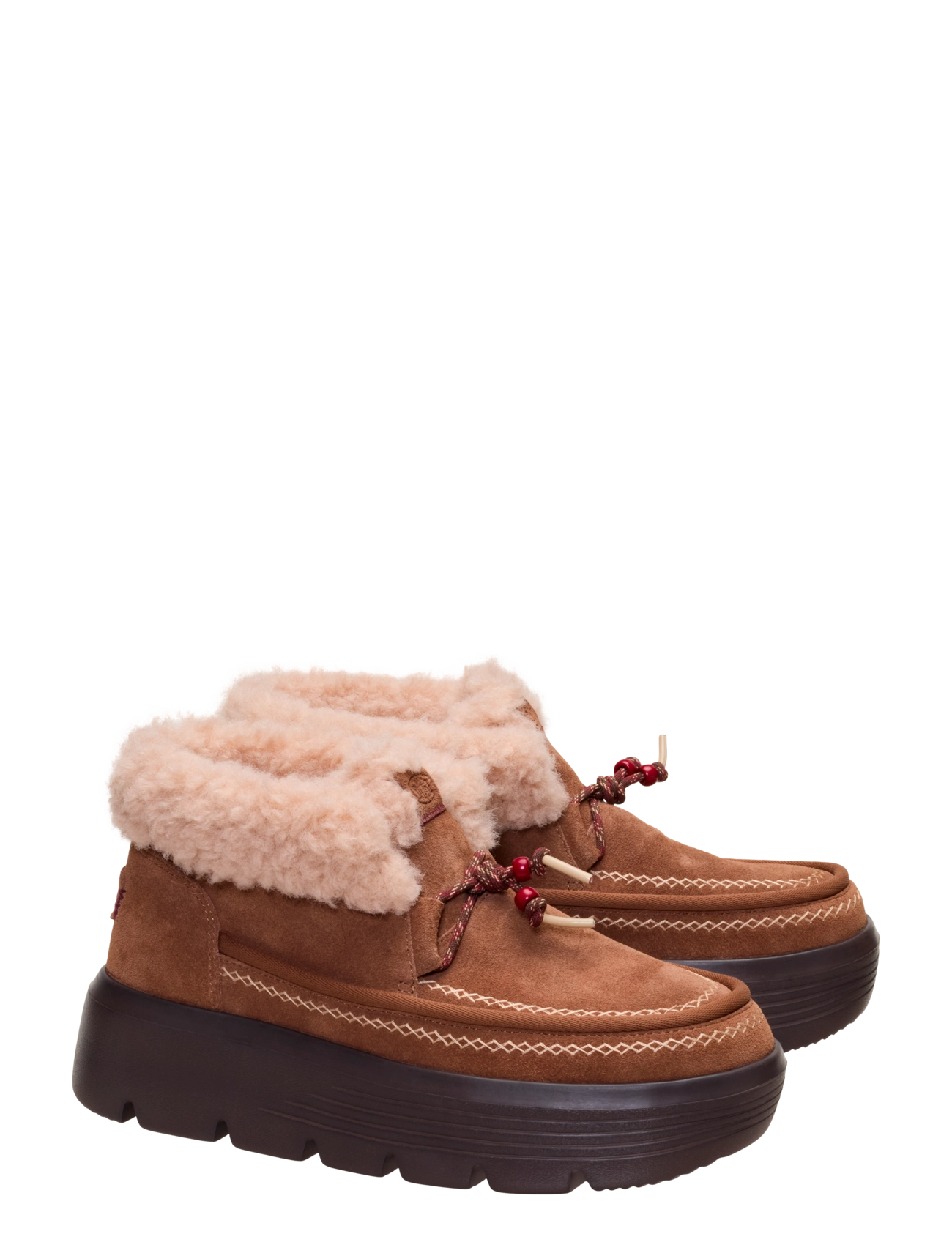 Hey Dude - Austin Edge Lounge Suede - teddy-stiefel - cognac - 1