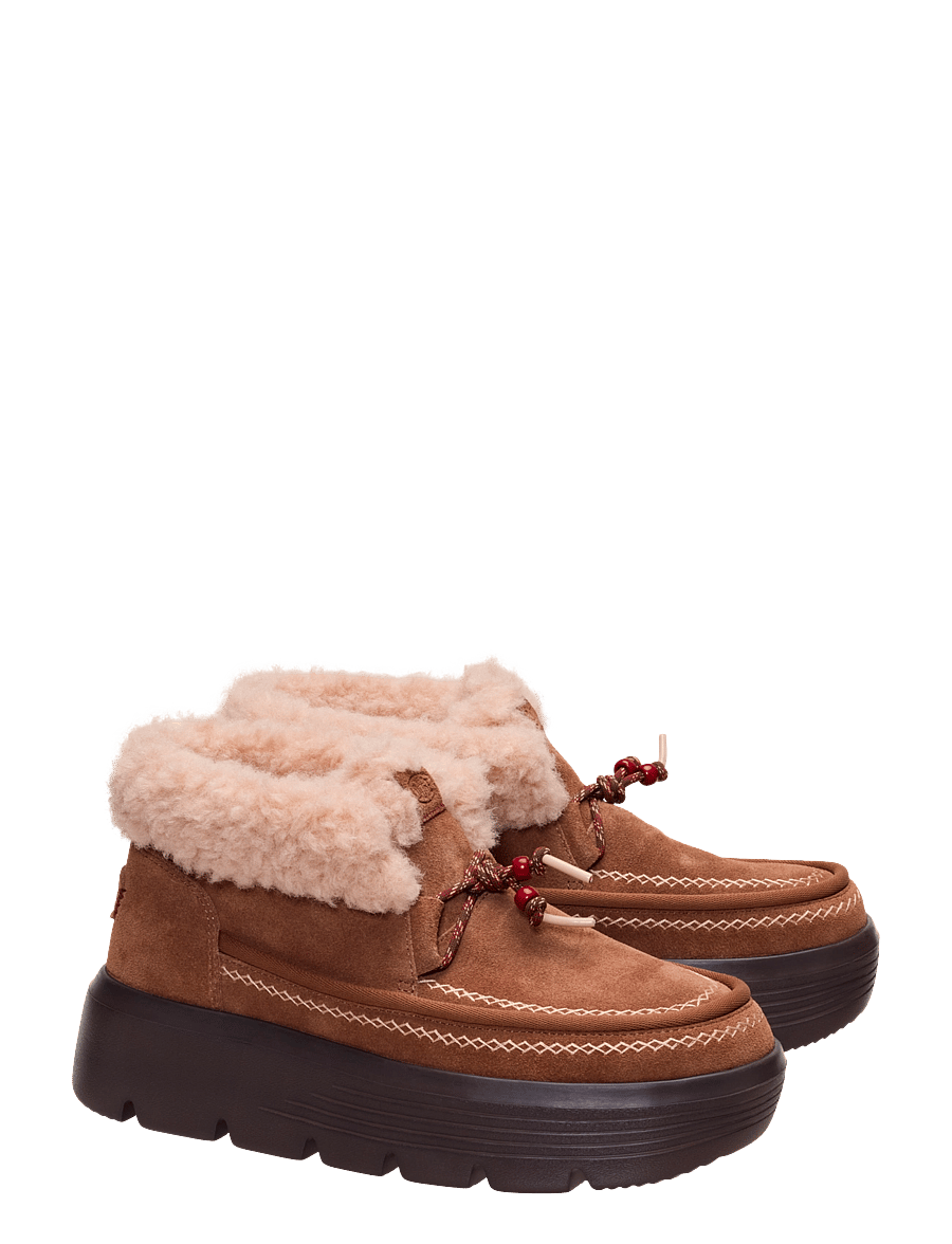 Hey Dude - Austin Edge Lounge Suede - teddy-stiefel - cognac - 1