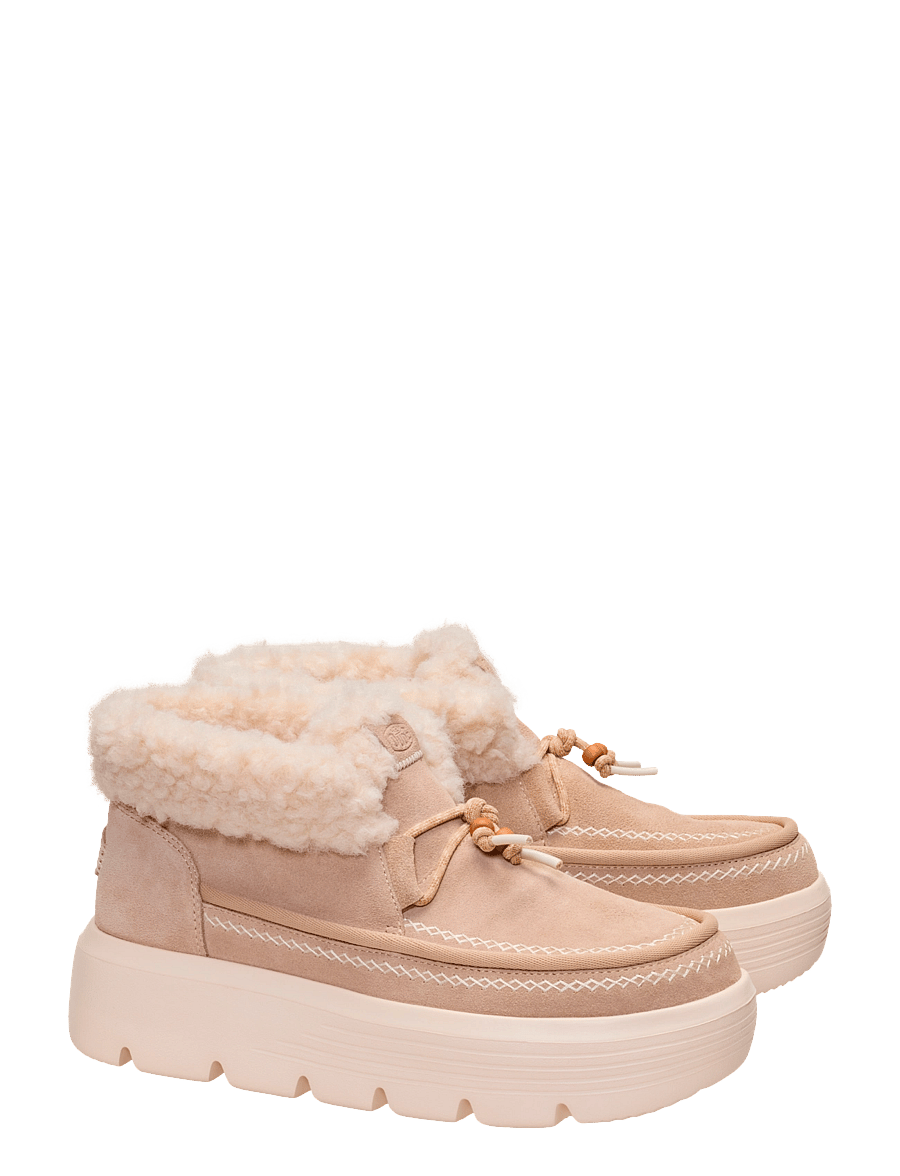 Hey Dude - Austin Edge Lounge Suede - bamsestøvler - sesame - 1