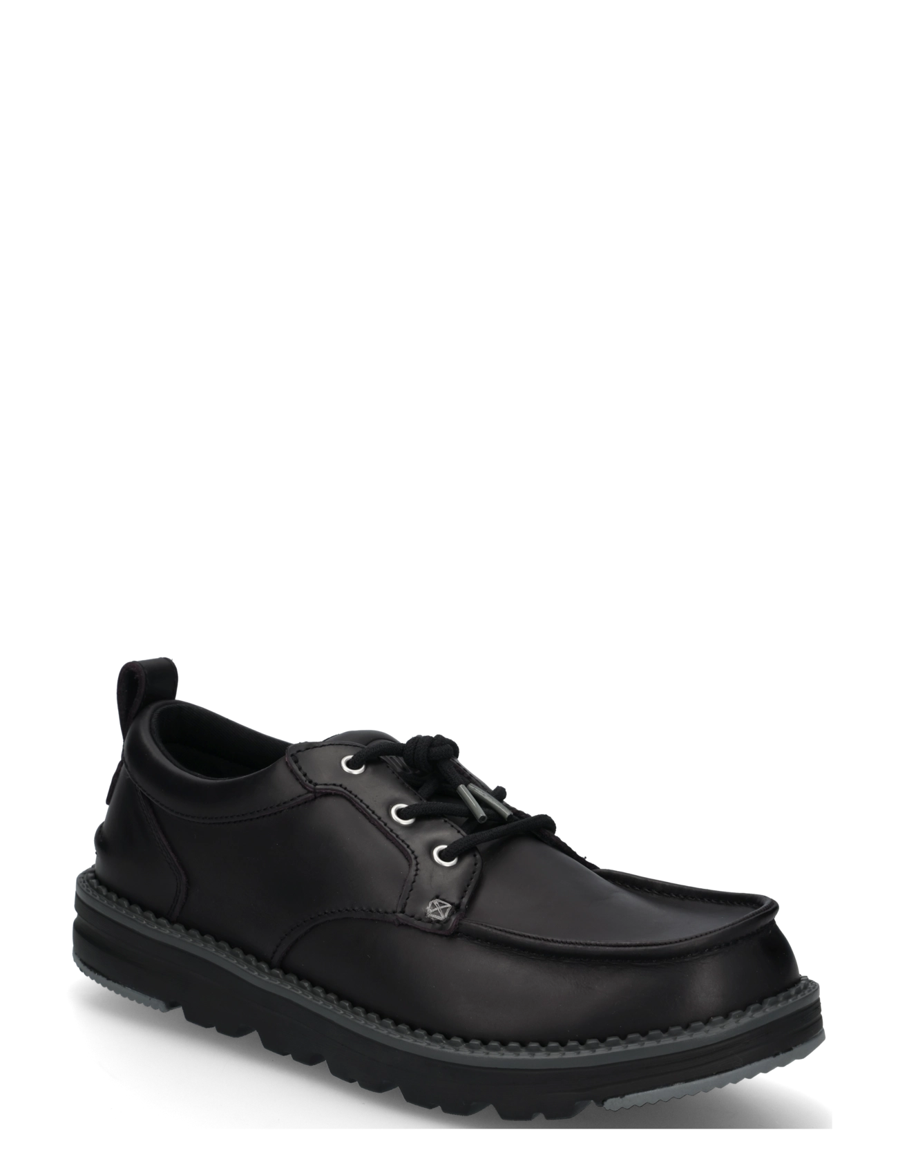 Hey Dude Flint Moc Leather, 44, Black, Sko > Hyttesko, Herre