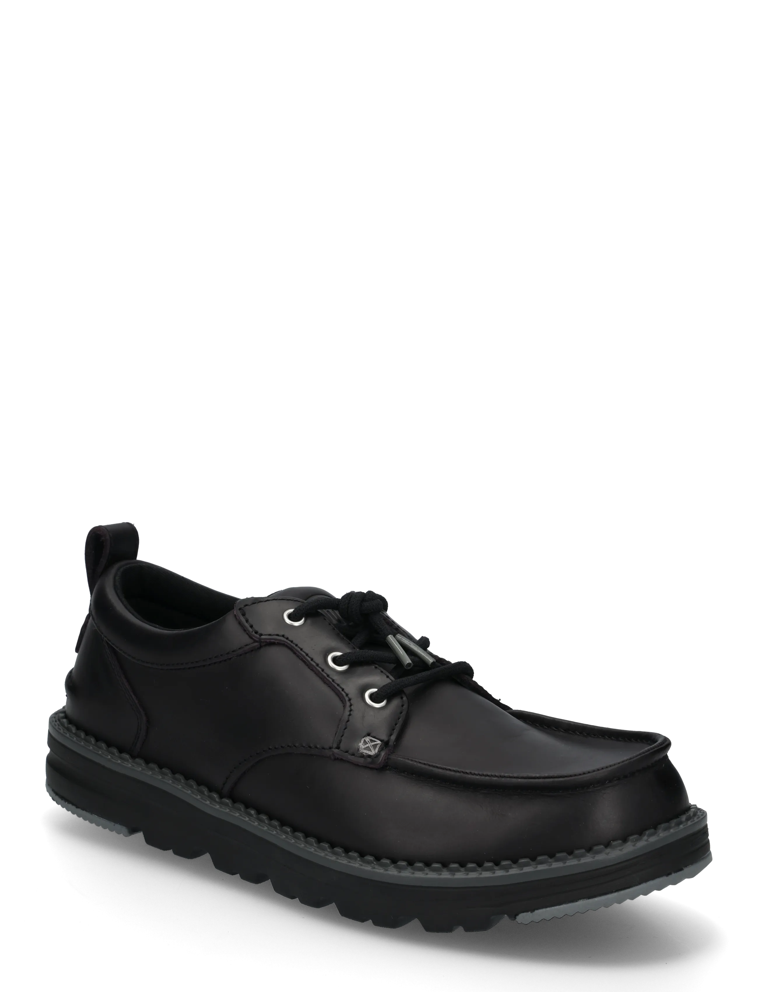 Hey Dude FLINT MOC LEATHER - Shoes - BLACK/POPPY SEED / black