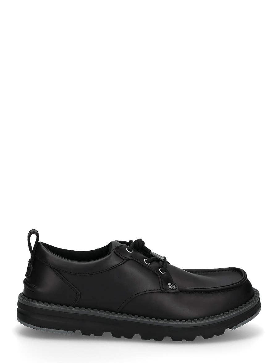 Hey Dude - FLINT MOC LEATHER - collections - black/poppy seed - 2