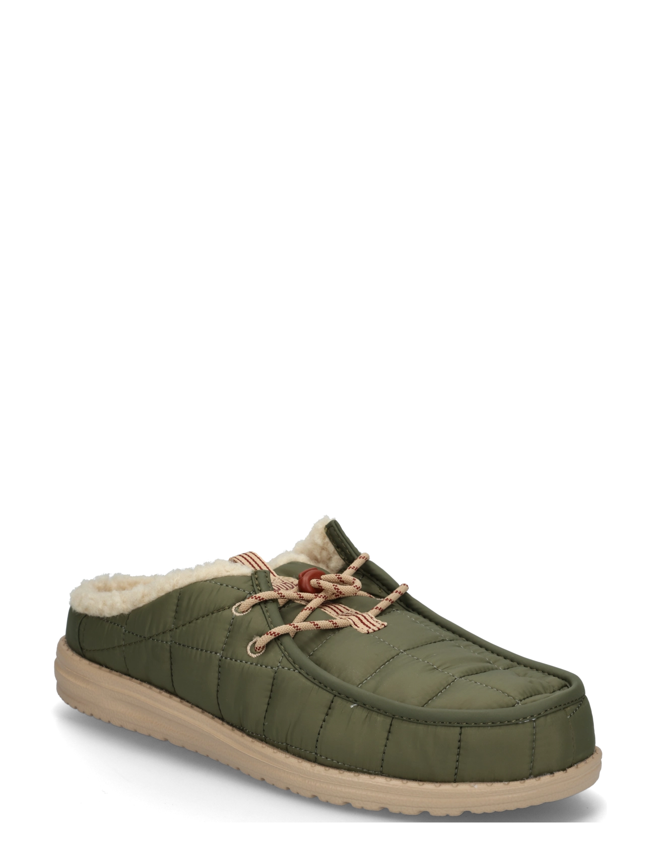 Hey Dude WALLY SLIP CAMP NYLON - Hjemmesko - BURNT OLIVE/SESAME / khaki/green