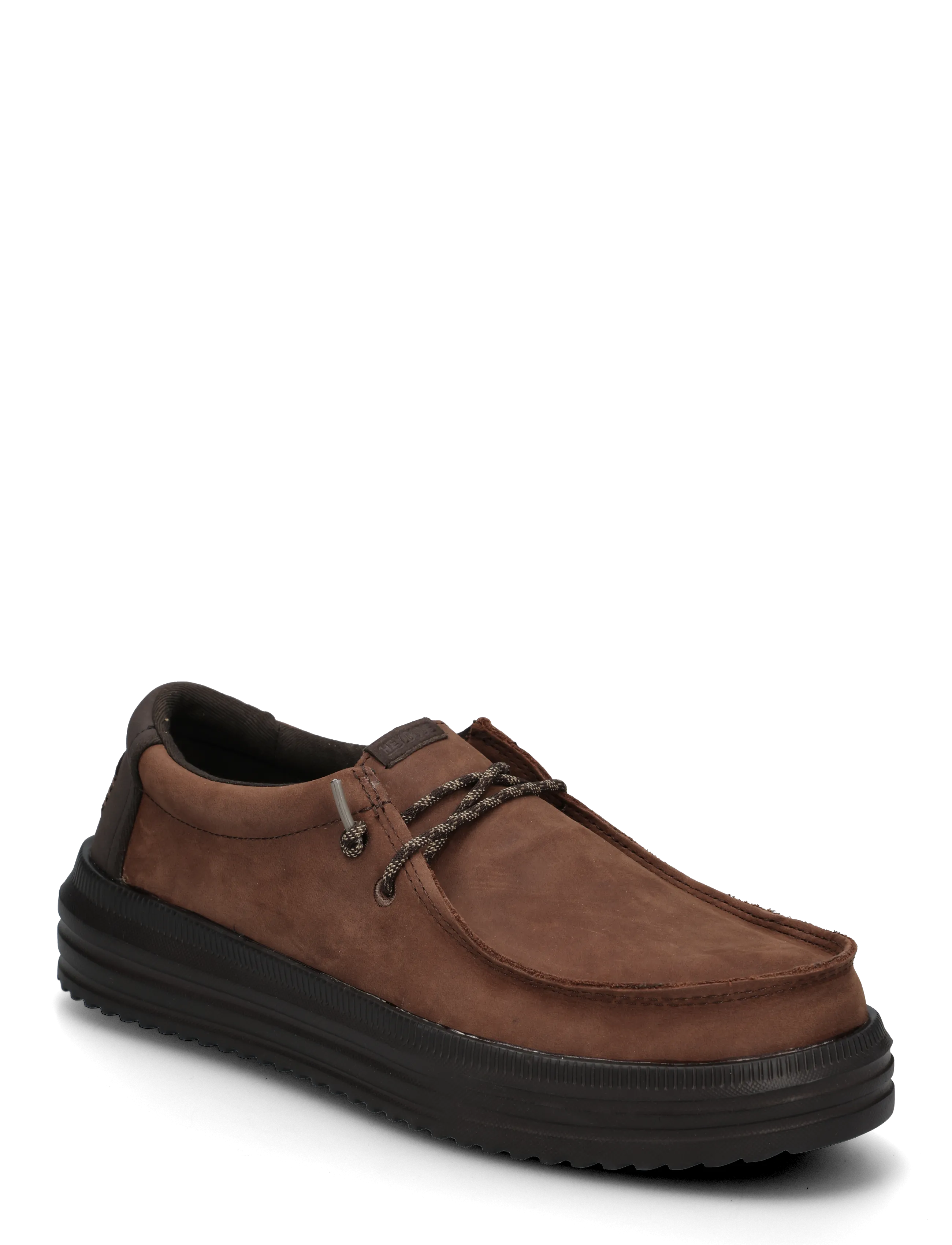 Hey Dude REV TUMBLED LEATHER - Shoes - SHAVED CHOCOLATE/CHOCOLATE TORTE / brown
