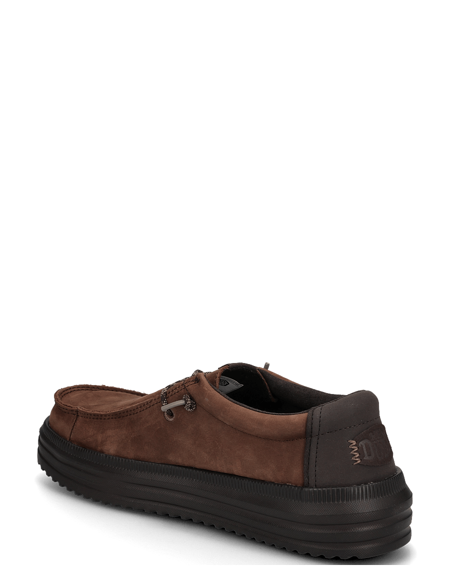 Hey Dude - REV TUMBLED LEATHER - kollektioner - shaved chocolate/chocolate torte - 1