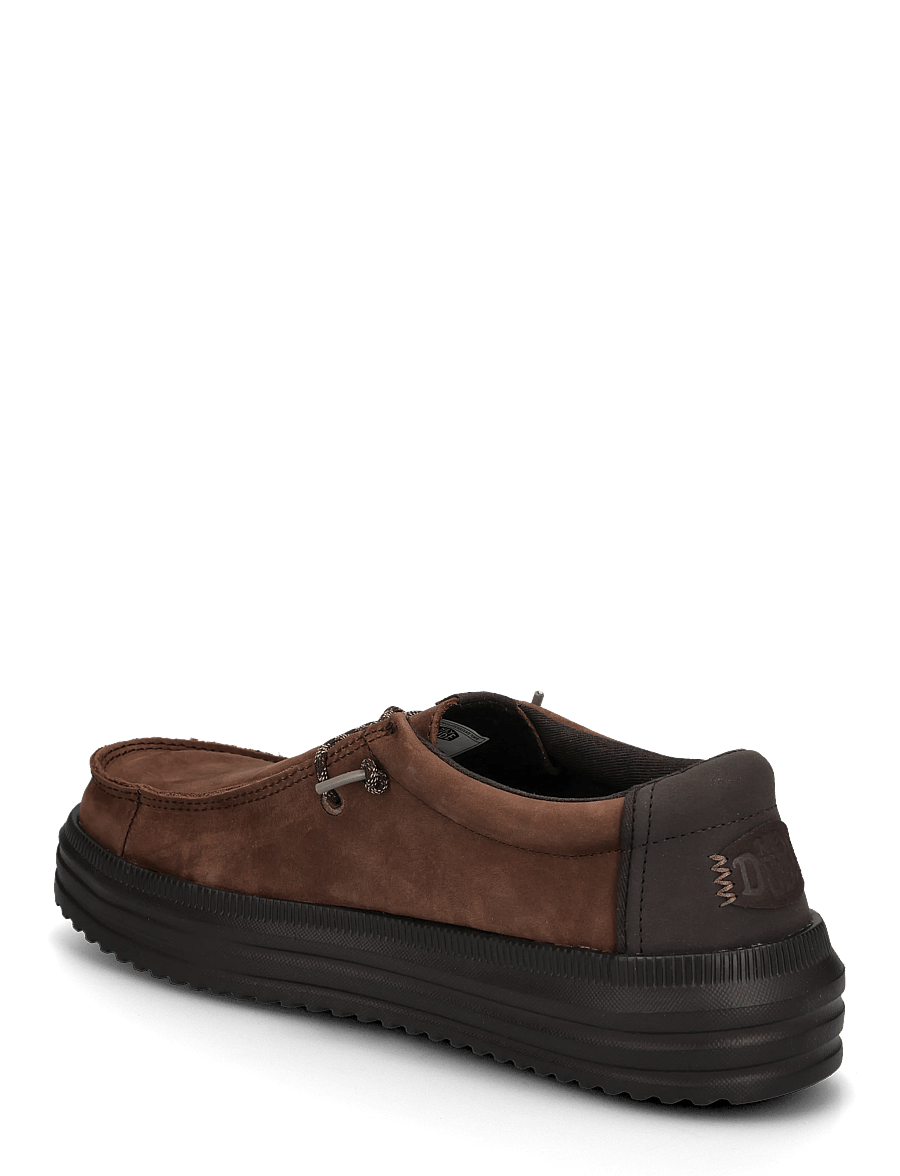 Hey Dude - REV TUMBLED LEATHER - kollektionen - shaved chocolate/chocolate torte - 1