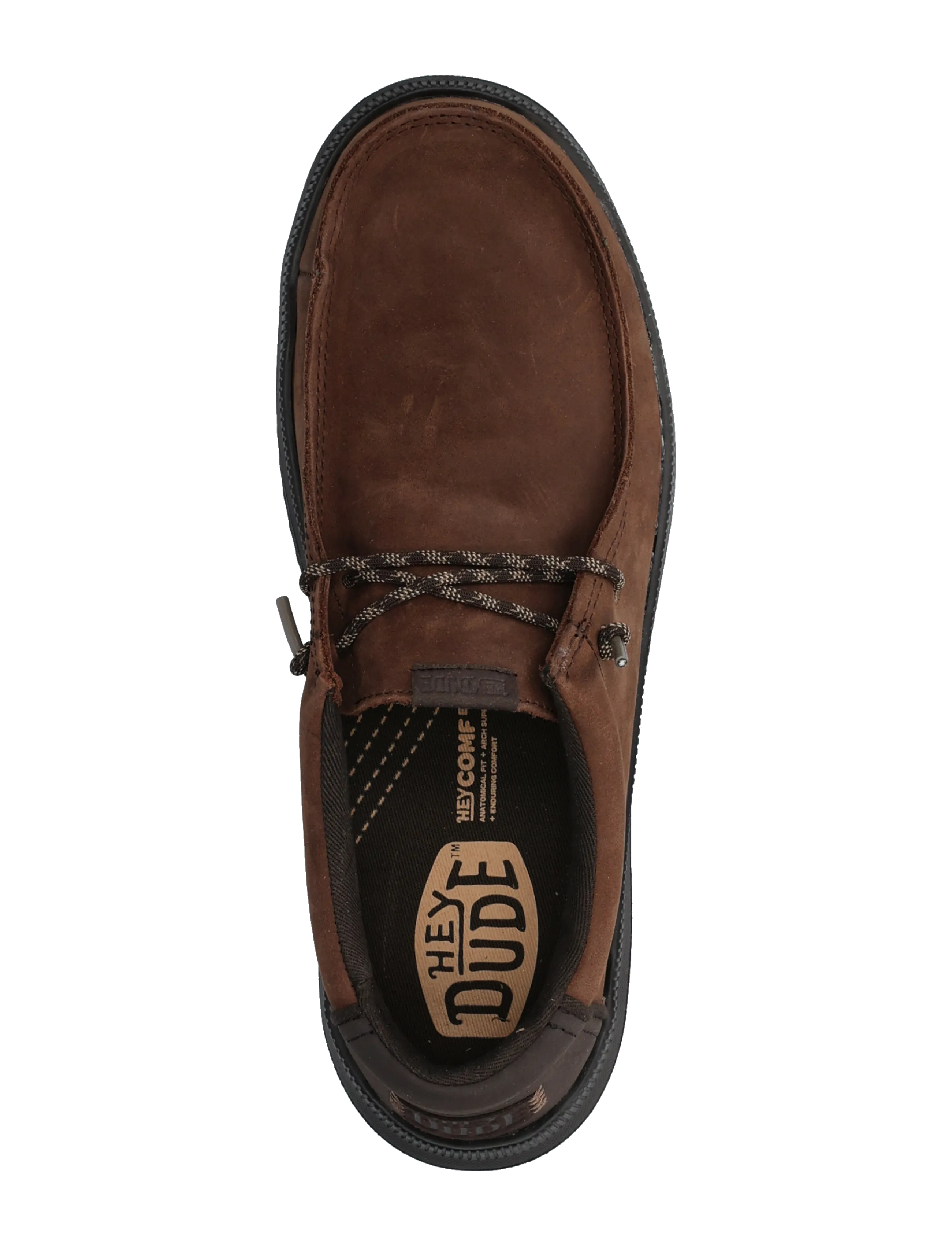 Hey Dude - REV TUMBLED LEATHER - kollektionen - shaved chocolate/chocolate torte - 3