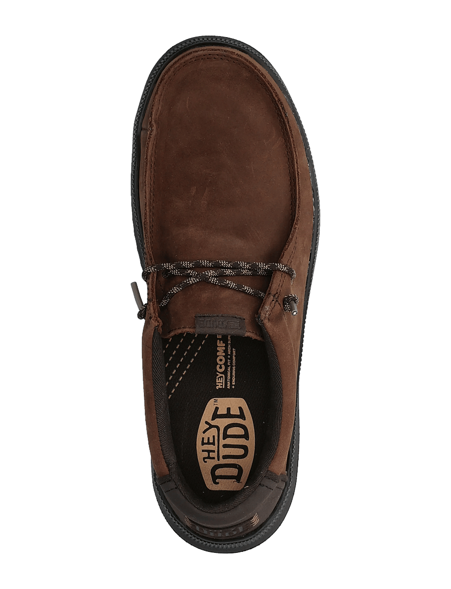 Hey Dude - REV TUMBLED LEATHER - kollektionen - shaved chocolate/chocolate torte - 3