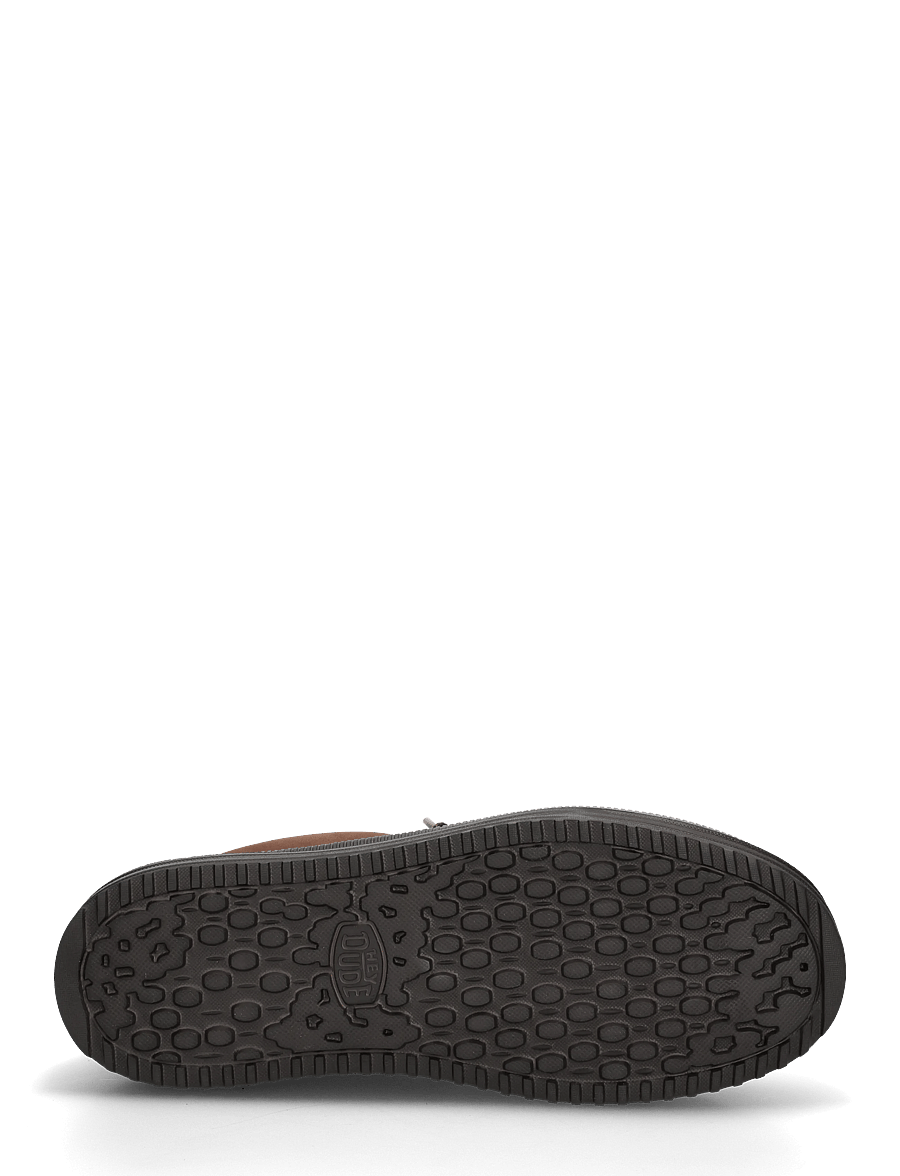 Hey Dude - REV TUMBLED LEATHER - kollektionen - shaved chocolate/chocolate torte - 4