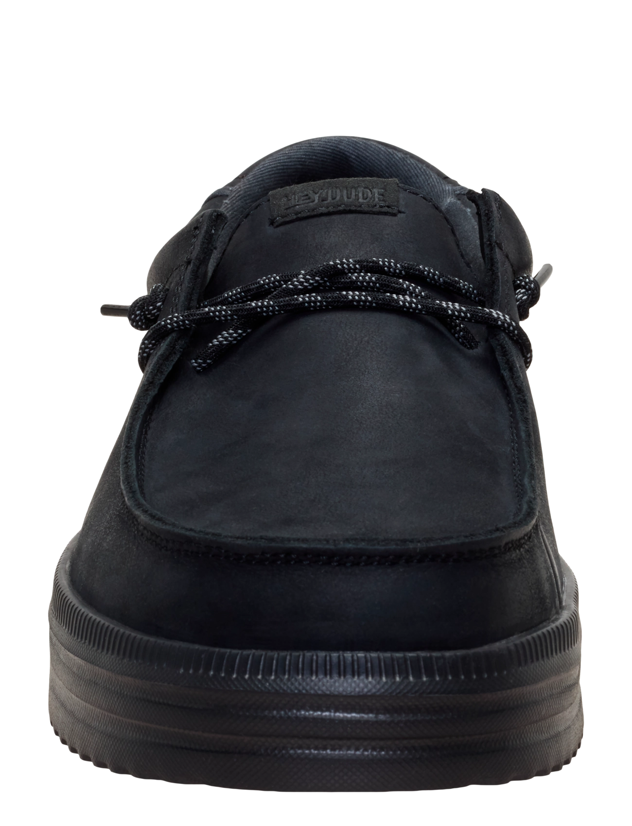 Hey Dude - REV TUMBLED LEATHER - low-top sneaker - black/black - 4