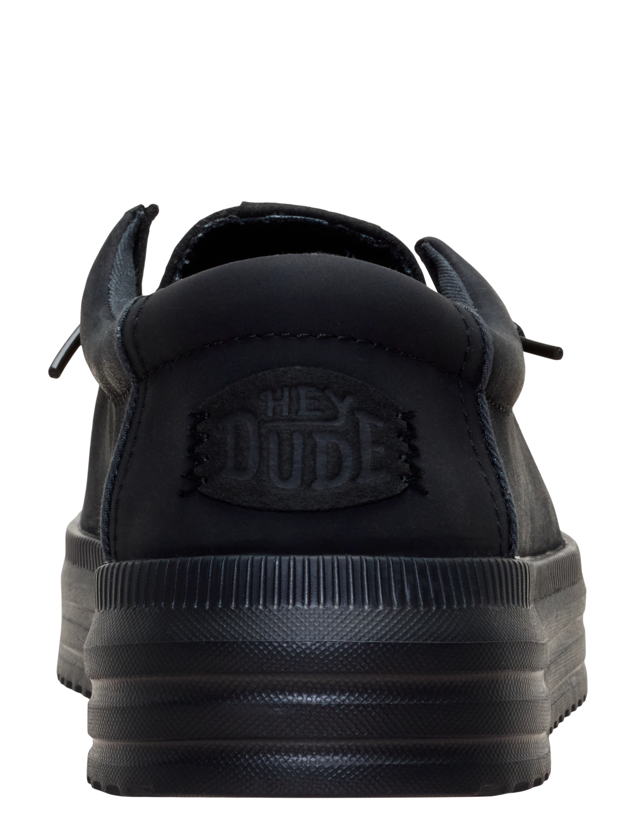 Hey Dude - REV TUMBLED LEATHER - low-top sneaker - black/black - 5