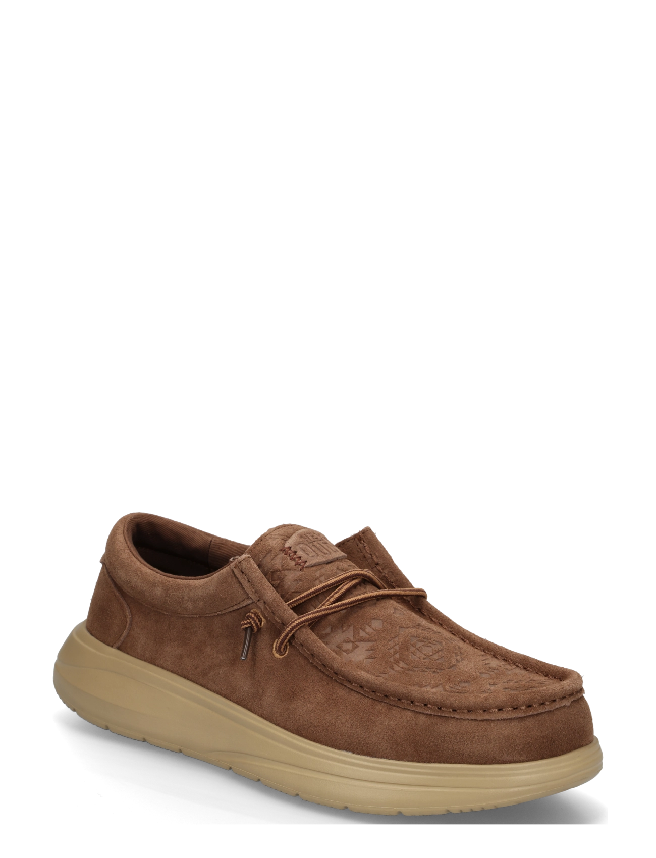 Hey Dude Wally Comf Teton Suede, 44, Brown, Sko > Hyttesko, Herre
