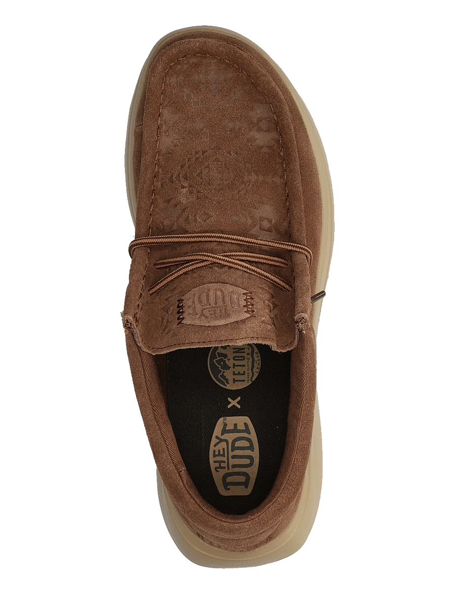 Hey Dude - WALLY COMF TETON SUEDE - loafer - shaved chocolate/multi - 3