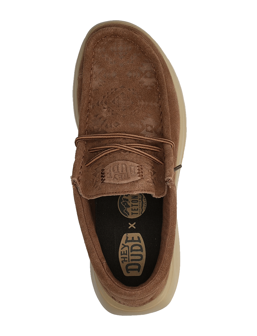 Hey Dude - WALLY COMF TETON SUEDE - collections - shaved chocolate/multi - 3