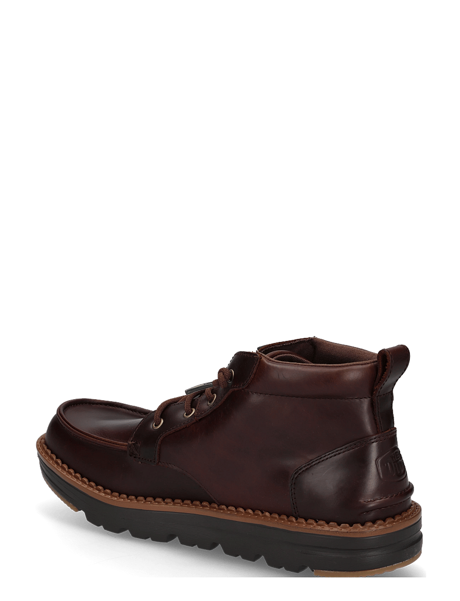 Hey Dude - FLINT BOOT LEATHER - chukka boots - argan oil/chocolate torte - 1