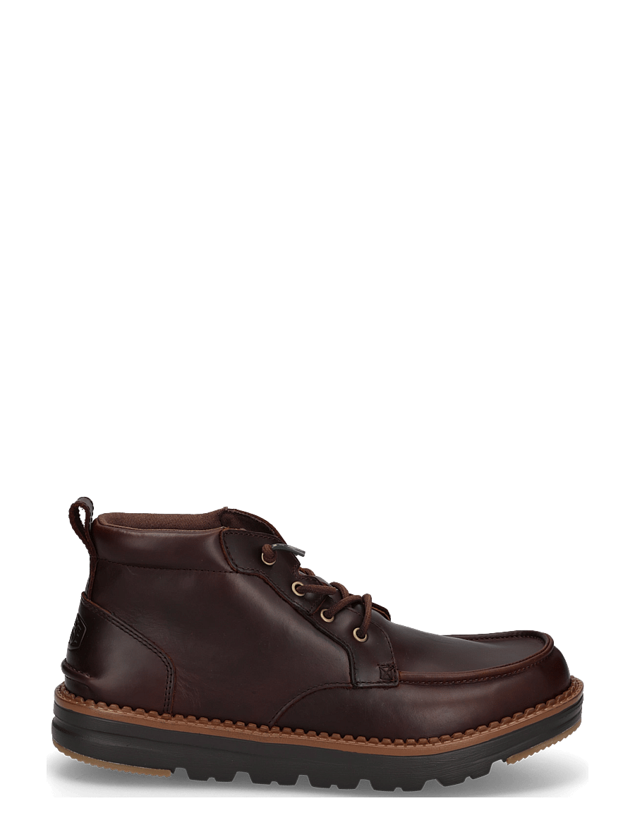 Hey Dude - FLINT BOOT LEATHER - chukka boots - argan oil/chocolate torte - 2