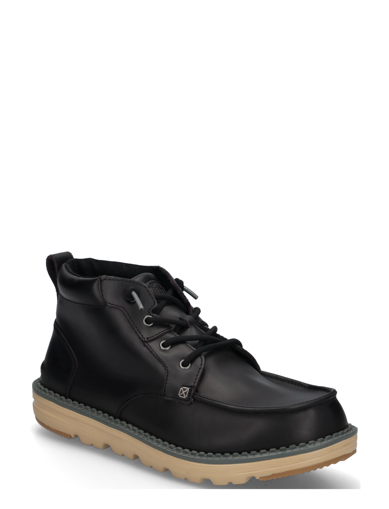 Hey Dude FLINT BOOT LEATHER - Støvler - BLACK/MULTI / black