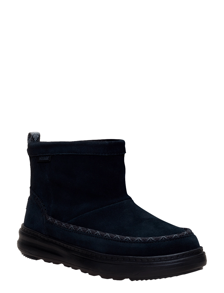 Hey Dude - Remi Toastee Boot Suede - bamsestøvler - black/black - 3