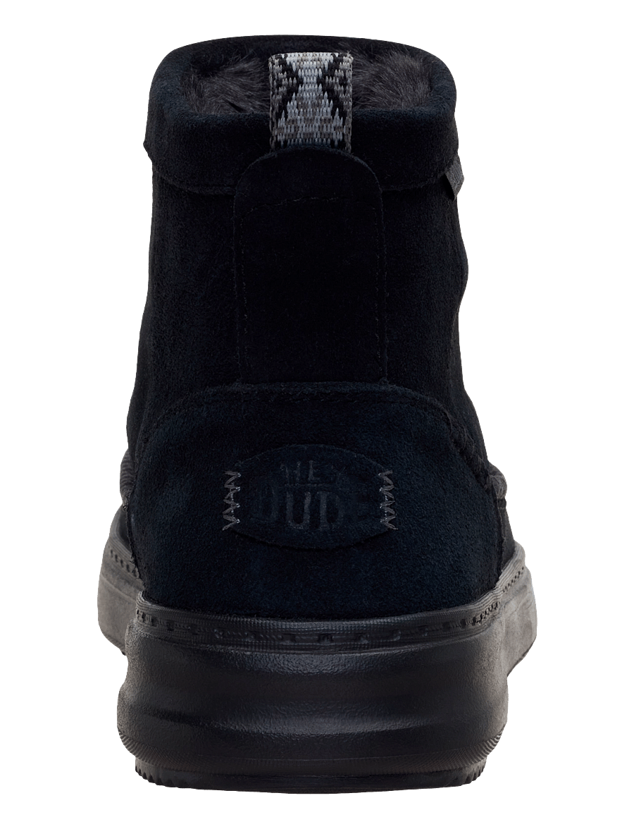 Hey Dude - Remi Toastee Boot Suede - bamsestøvler - black/black - 5