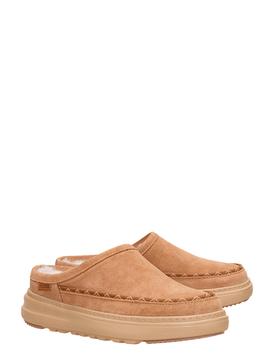 Hey Dude - Remi Toastee Clog Suede - flade mules - tan - 1