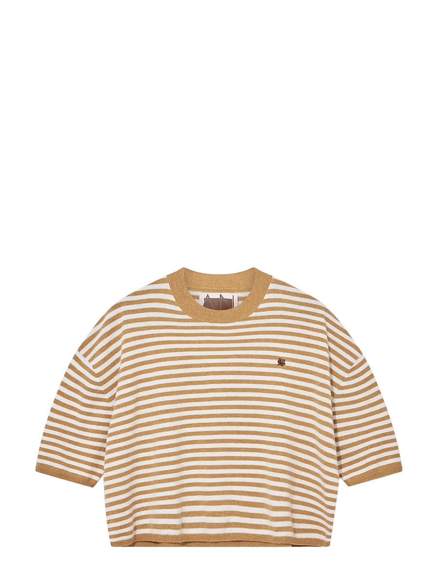 Heyanno - MMHPoetic Stripe Knit - striktrøjer - burnt brick - 1