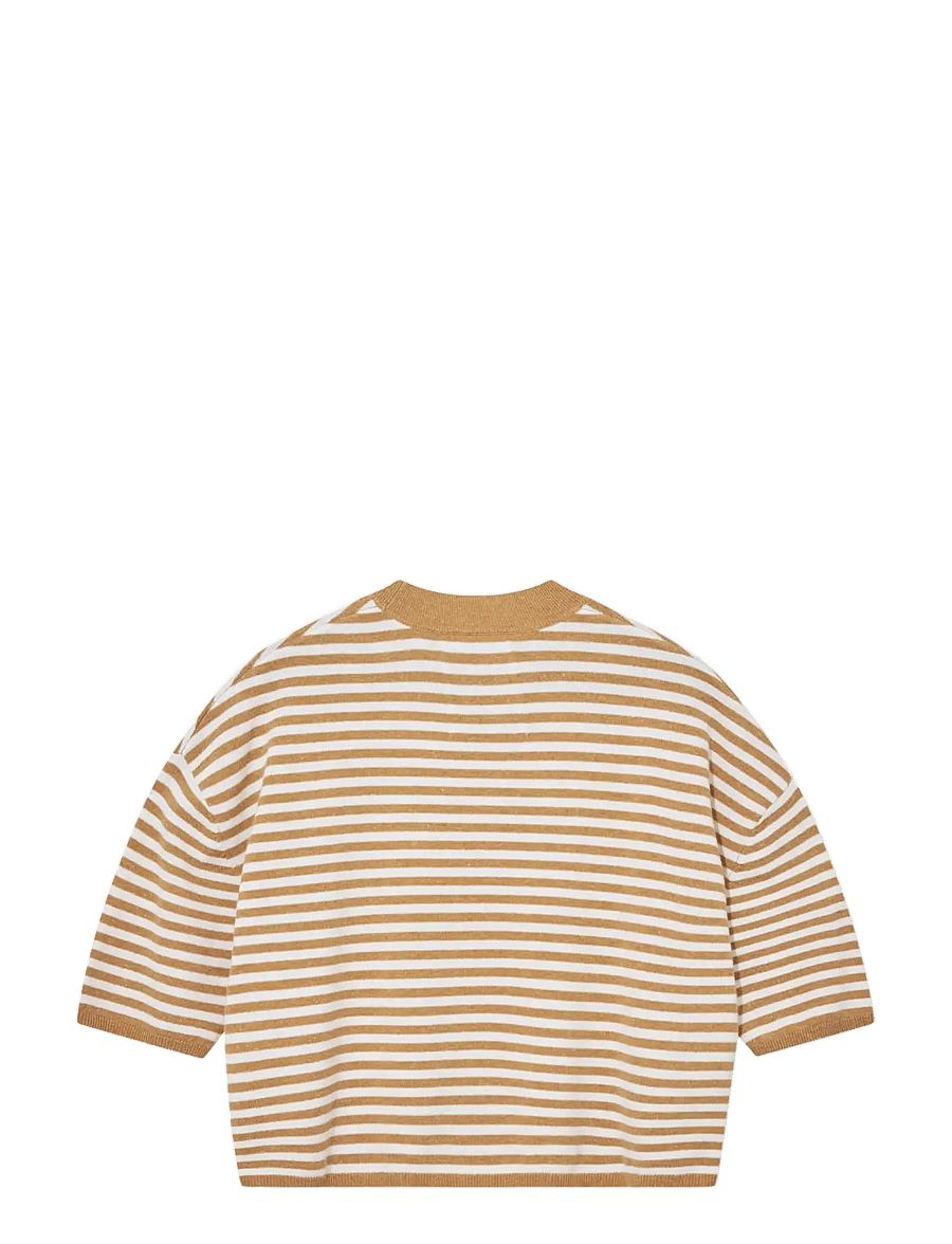 Heyanno - MMHPoetic Stripe Knit - striktrøjer - burnt brick - 2