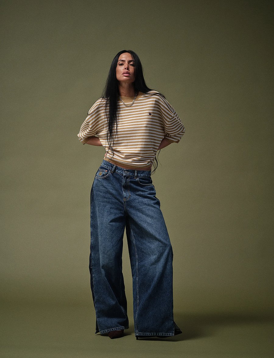 Heyanno - MMHPoetic Stripe Knit - striktrøjer - burnt brick - 0