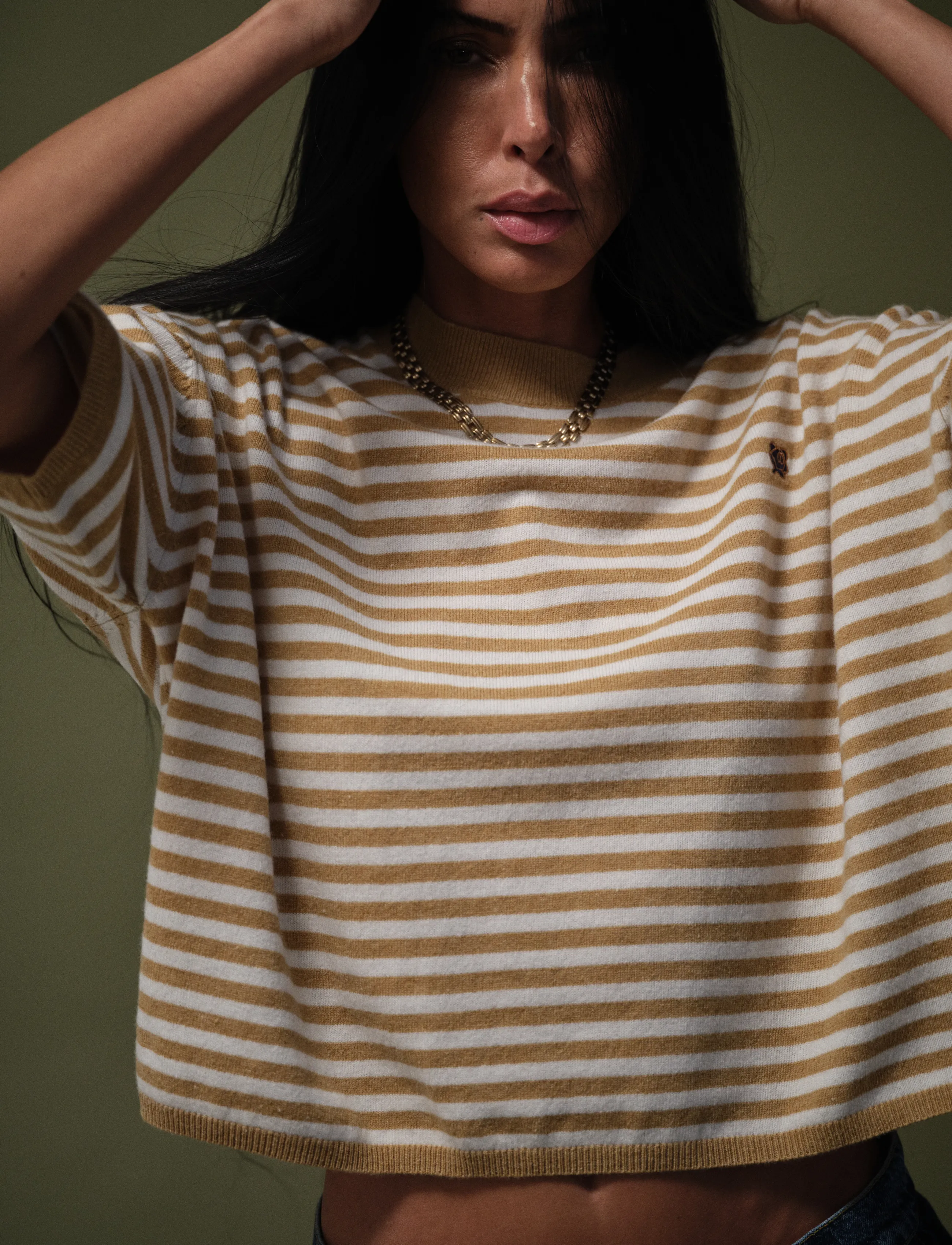 Heyanno - MMHPoetic Stripe Knit - burnt brick - 3