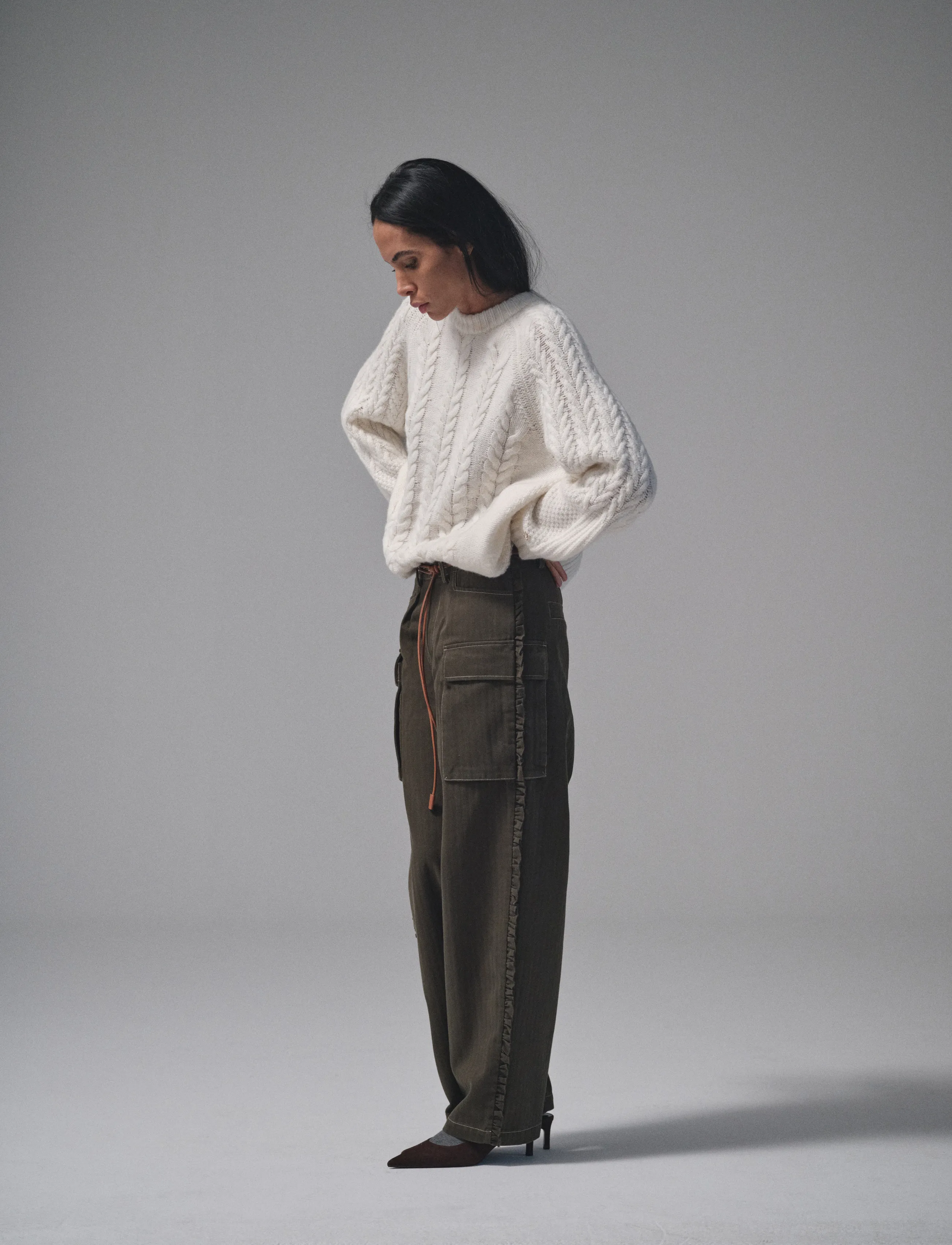 Heyanno Mmhhero Frill Pants cargobyxor dam – bild 2