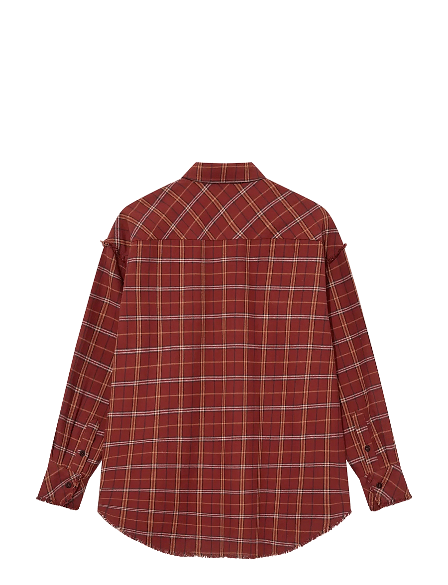 Heyanno - MMHMine Flannel Shirt - langärmlige hemden - burnt brick - 2