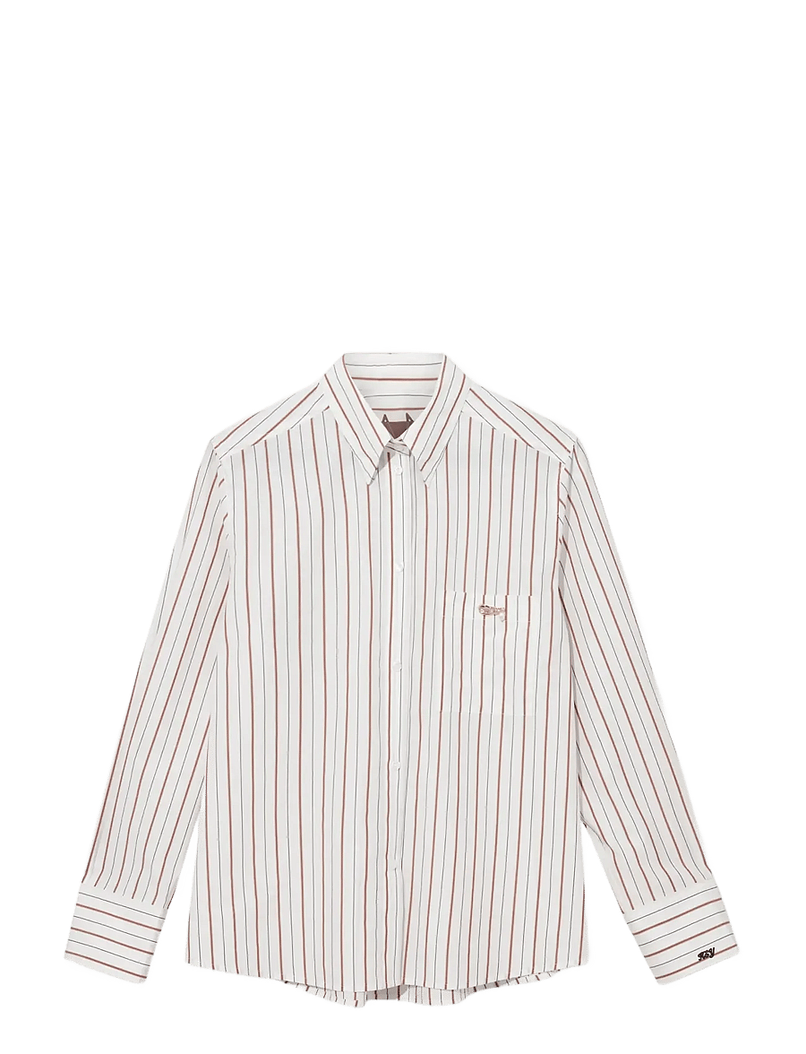 Heyanno - MMHKind Stripe Shirt - langärmlige hemden - white - 1