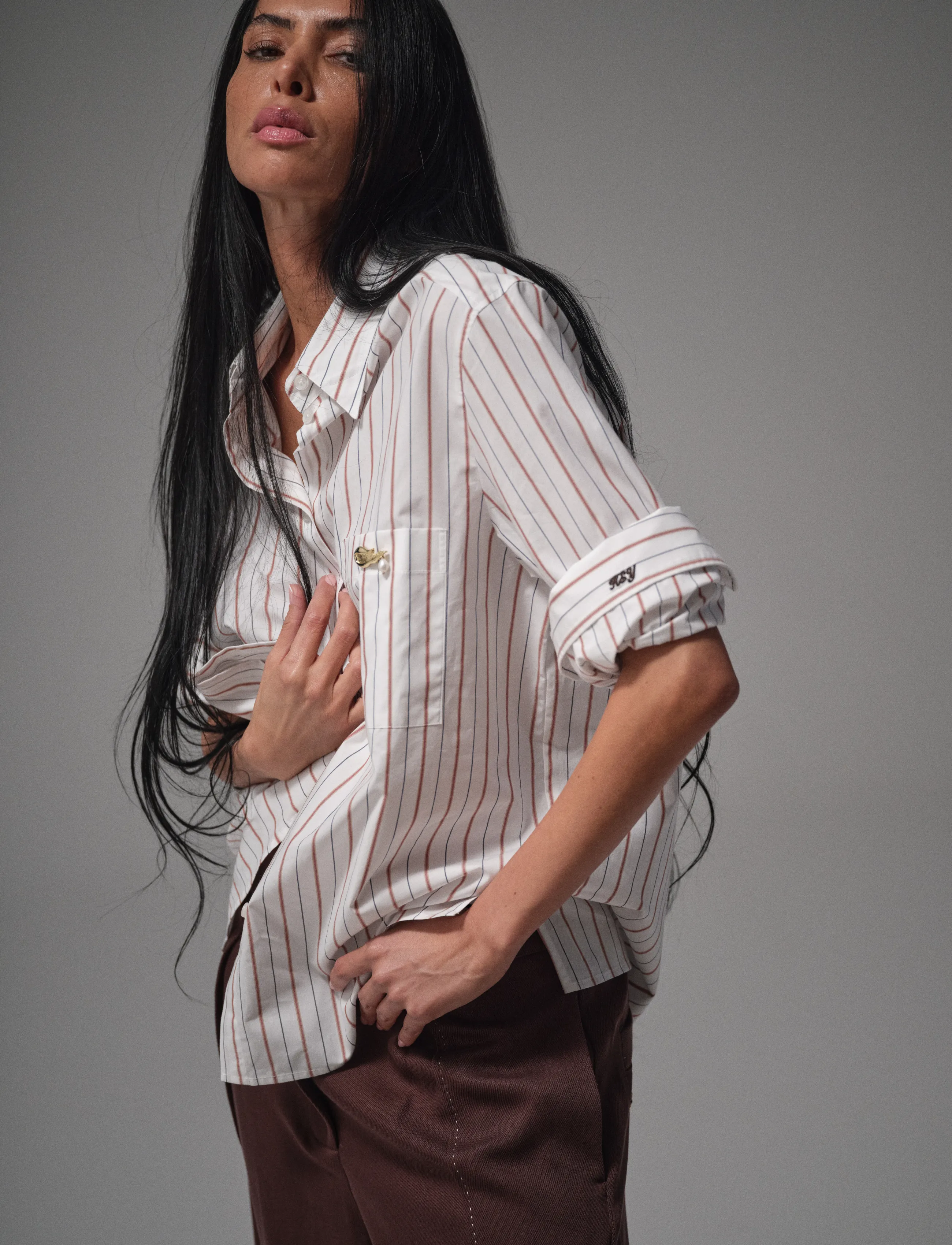Heyanno MMHKind Stripe Shirt - Hemden - WHITE / white