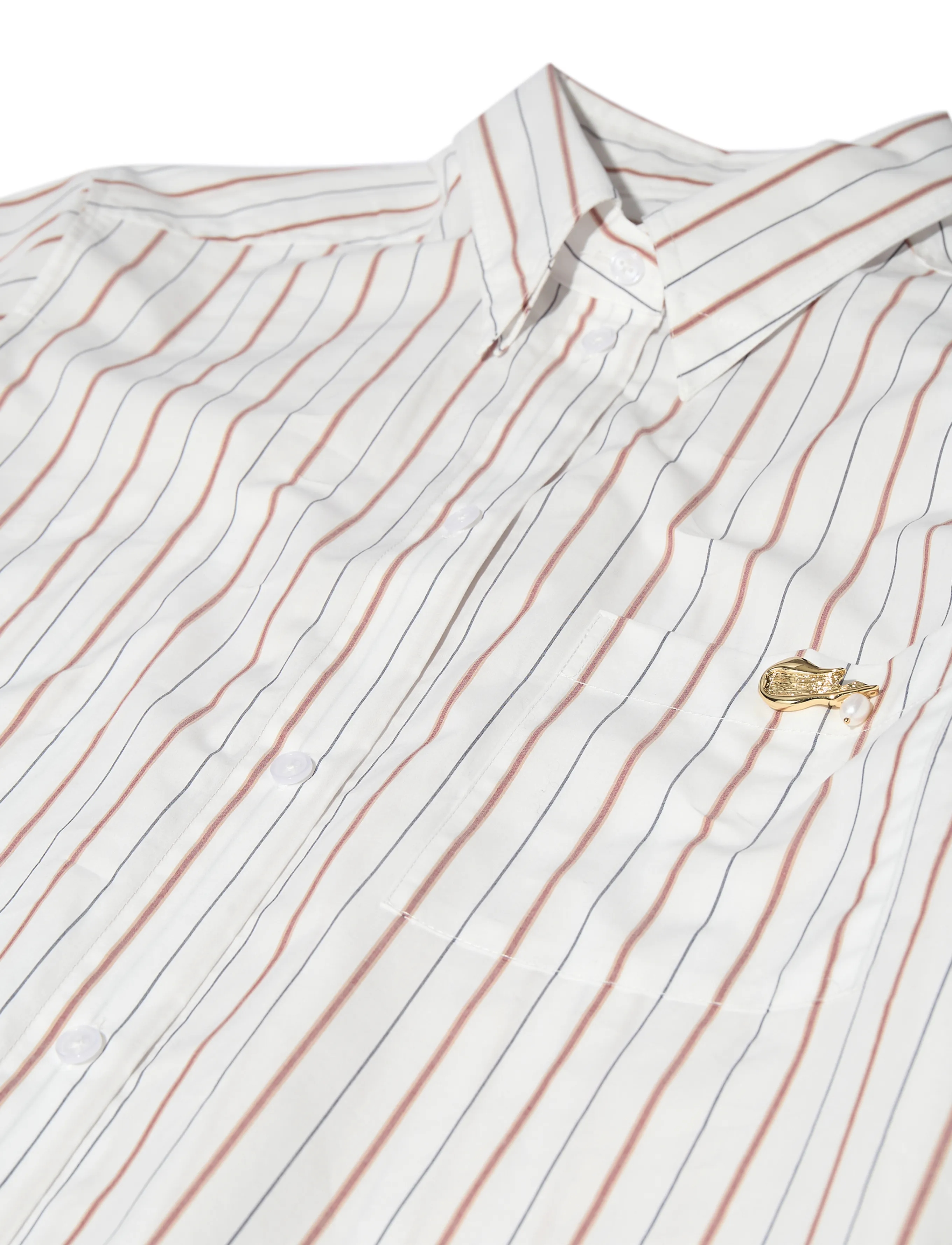 Heyanno - MMHKind Stripe Shirt - langärmlige hemden - white - 4